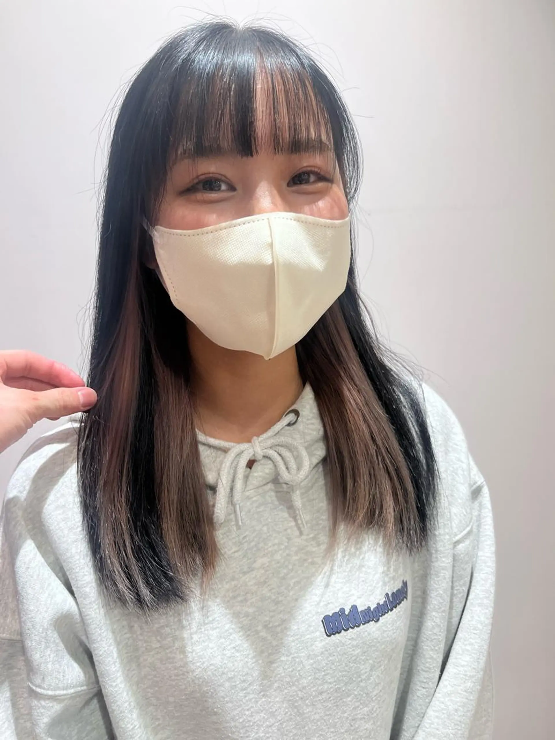 セミロング カラー ベージュカラー ブリーチ ピンクカラー ピンクベージュ dogstar小林諒 レイヤー/パーマのヘアスタイル