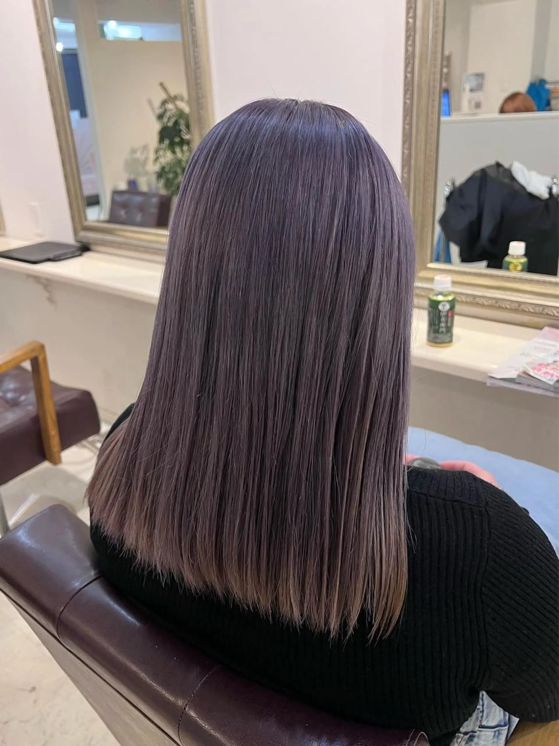 カラー ブリーチ ラベンダーカラー ヘアカラー トリートメント 🤍中野 レオ🤍のヘアスタイル