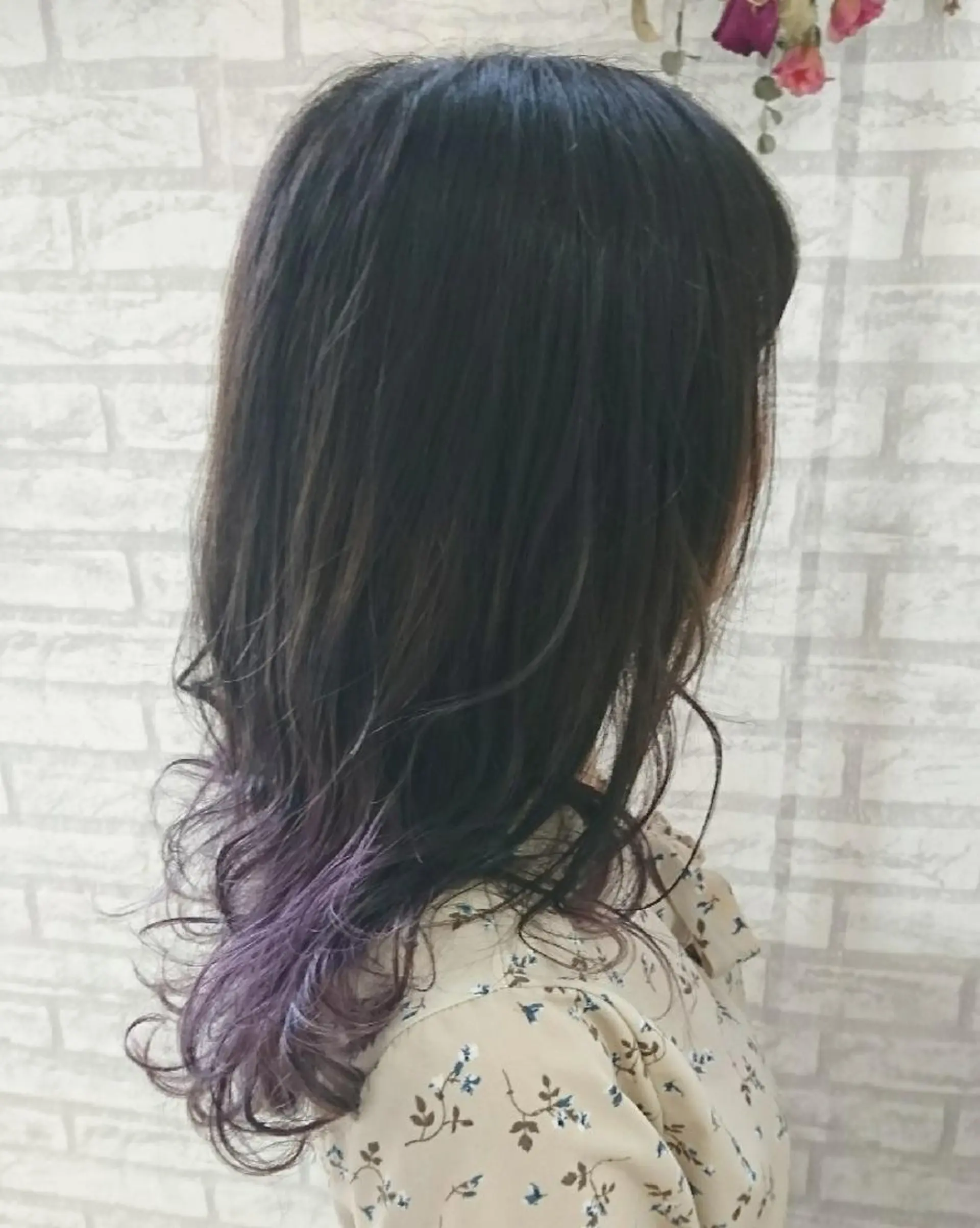 セミロング カラー グラデーションカラー グレージュ パープルカラー ＊Cielo＊ 佐藤 幸世のヘアスタイル