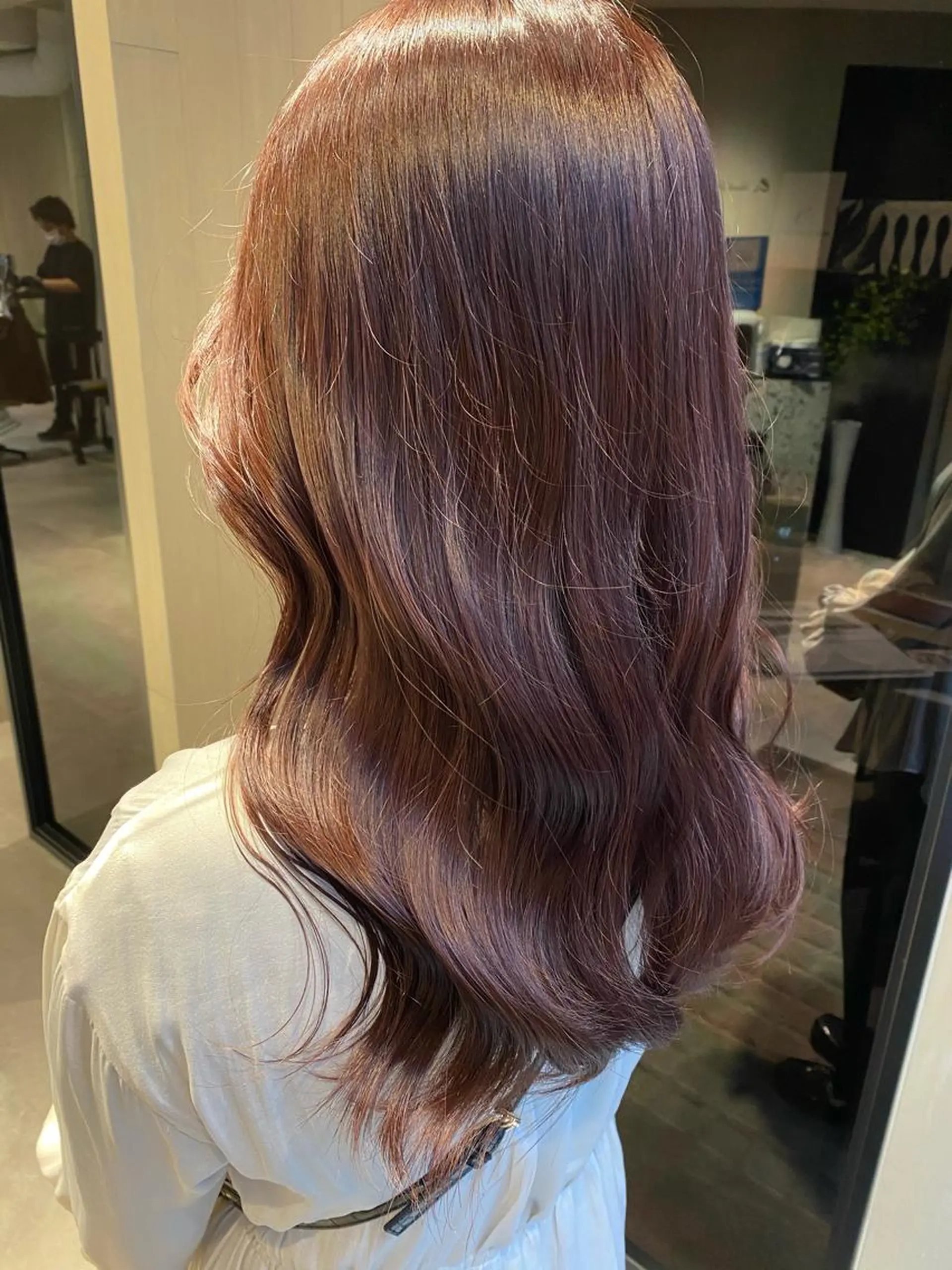 ミディアム カラー ヘアアレンジ 🌙レイヤー,韓国 ヘア🌙harukaのヘアスタイル