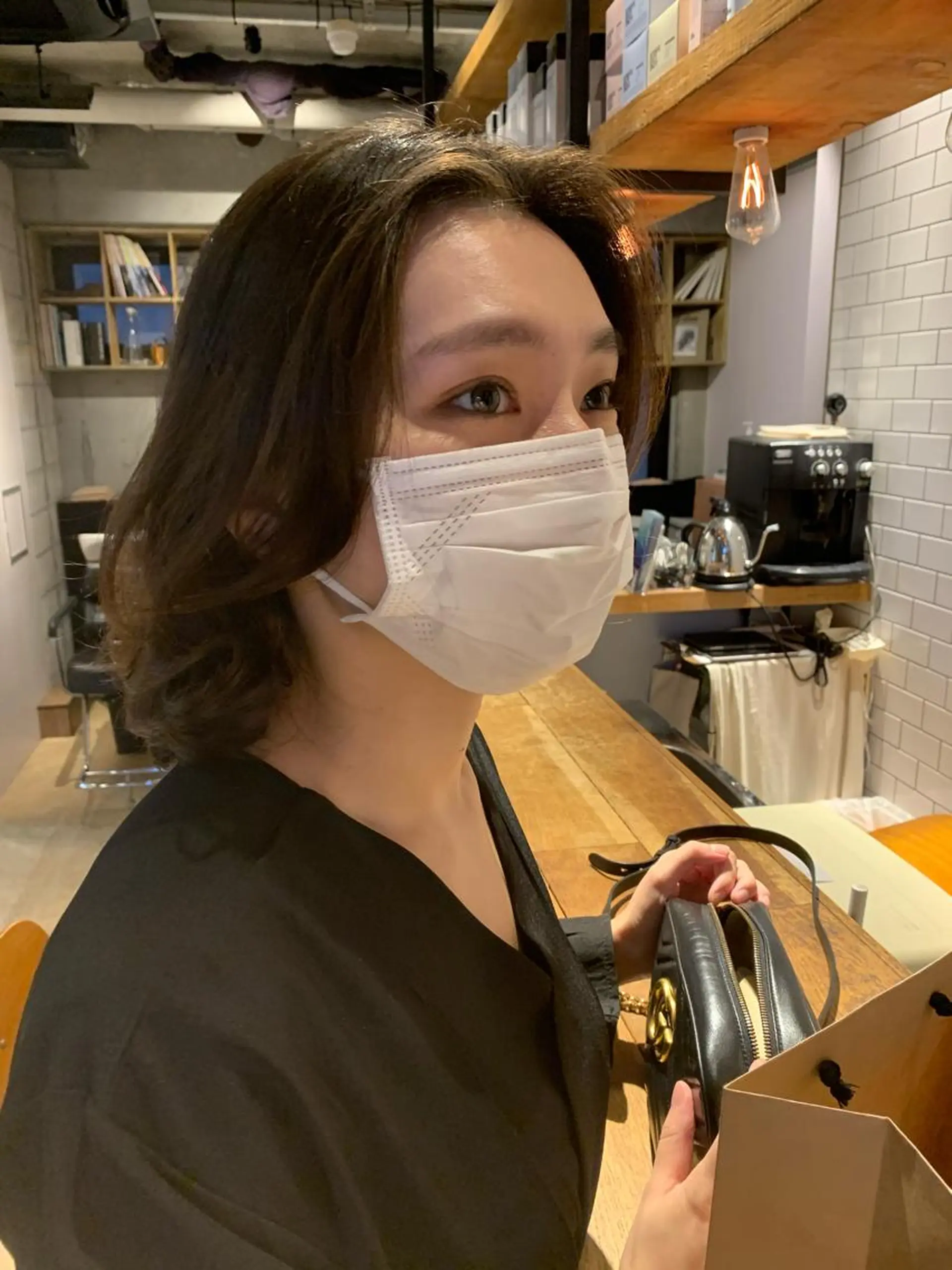 ミディアム パーマ カット パーマ トリートメント ally hairsalon所属・Emi .のヘアスタイル