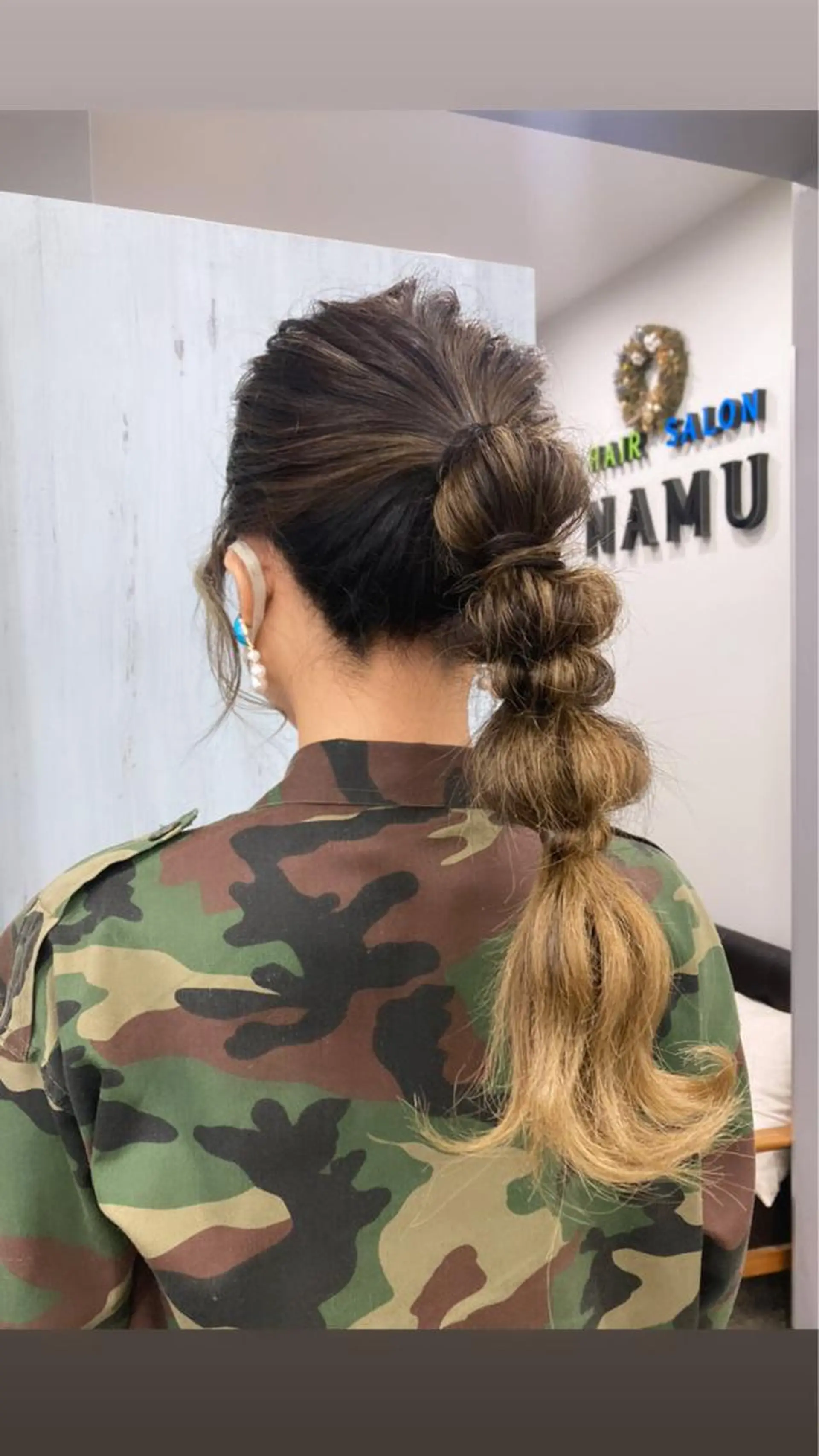 ロング ヘアアレンジ ハーフアップ ポニーテール デート 韓国風ヘア ロング 韓国メイクサロン YUKINA東京のその他イメージ