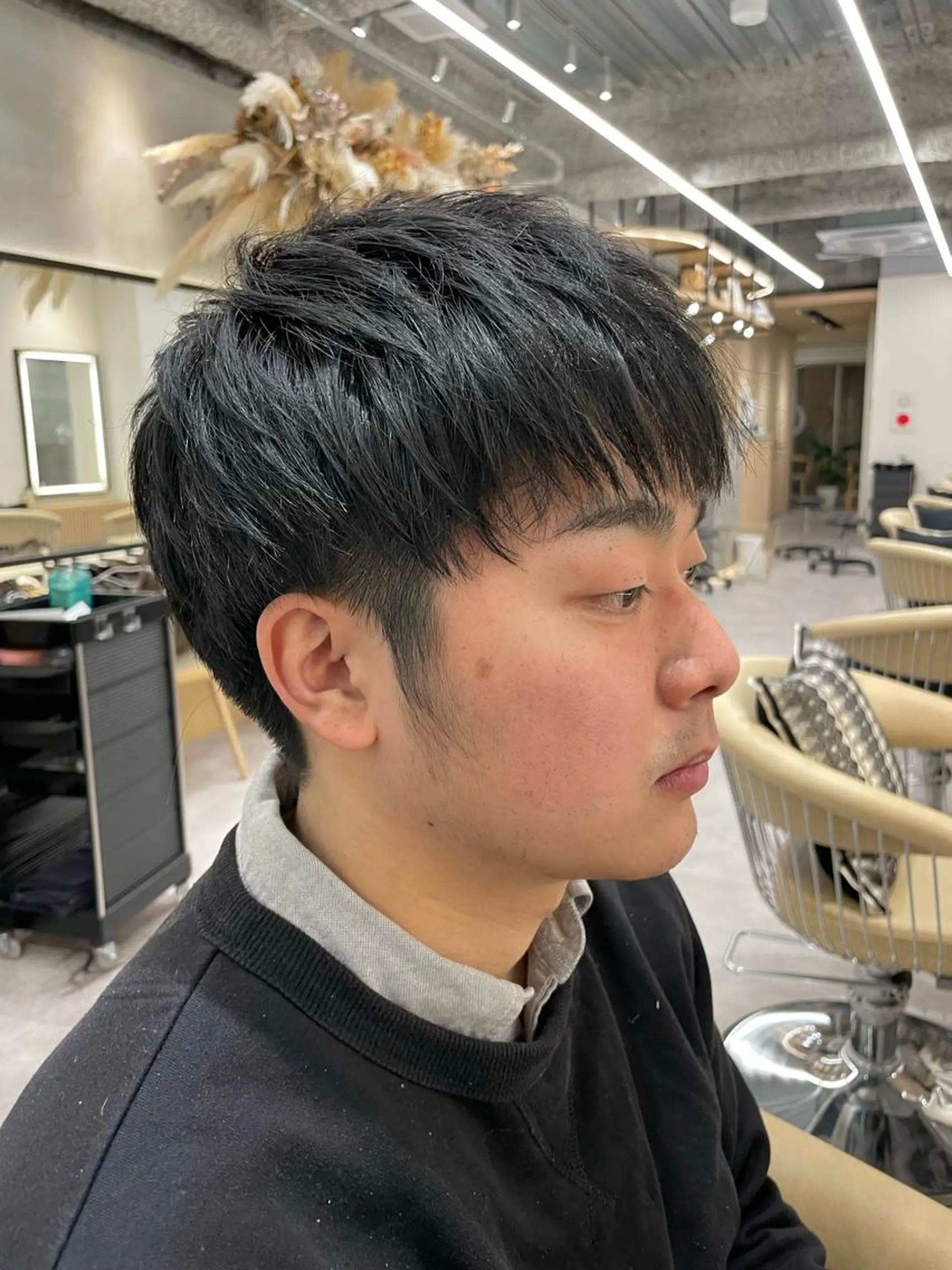 パーマ メンズ レイヤー縮毛矯正 ささきすずね💗のヘアスタイル