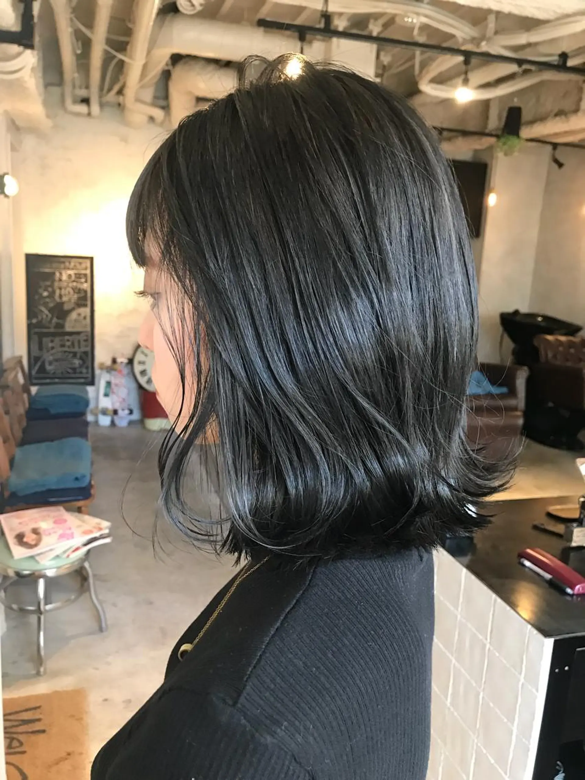 ミディアム カラー 再現度&髪質改善 LISAのヘアスタイル