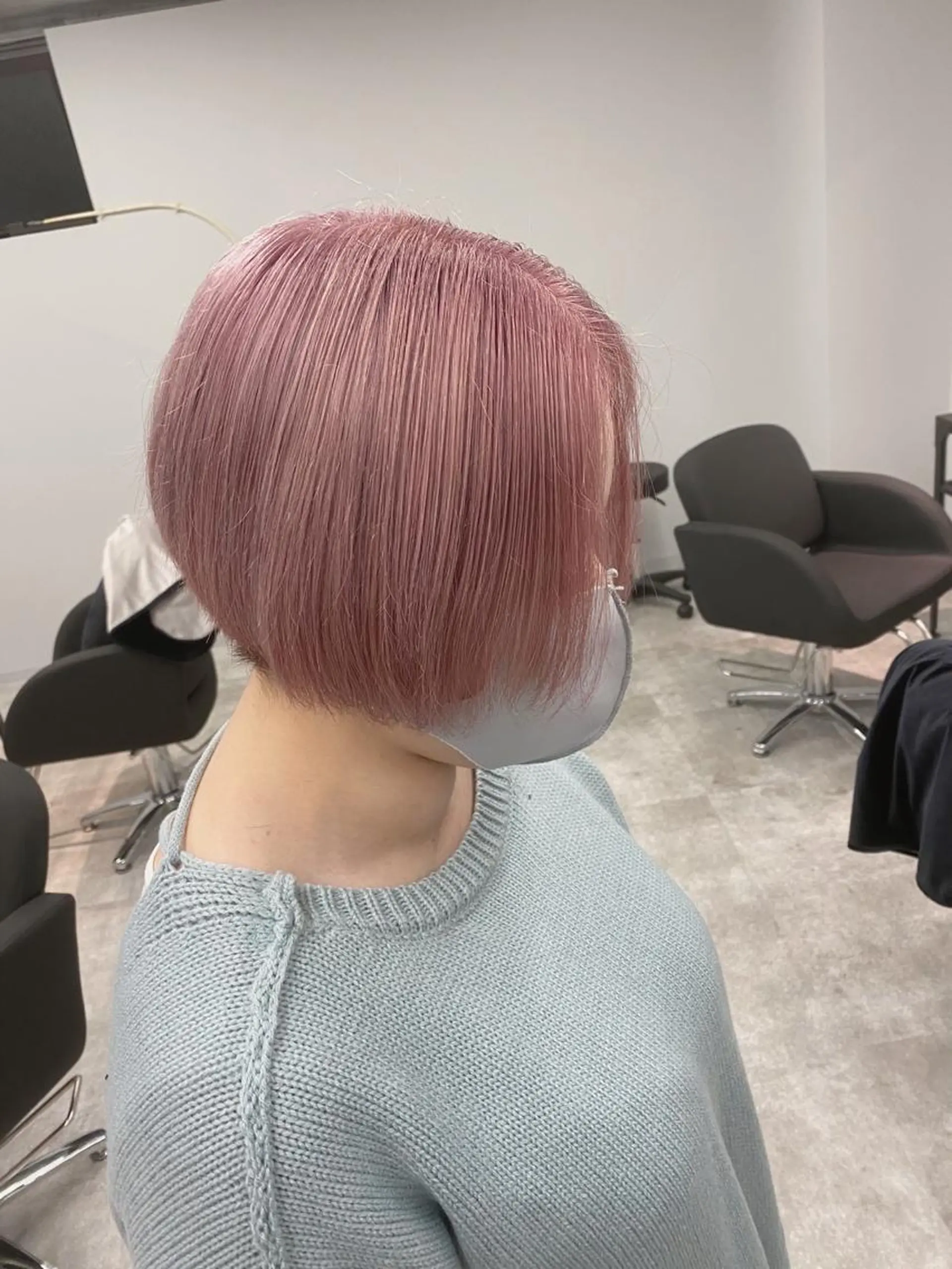 ショート カラー ピンクカラー ヘアカラー トリートメント esu天満所属・esu 天満のヘアスタイル