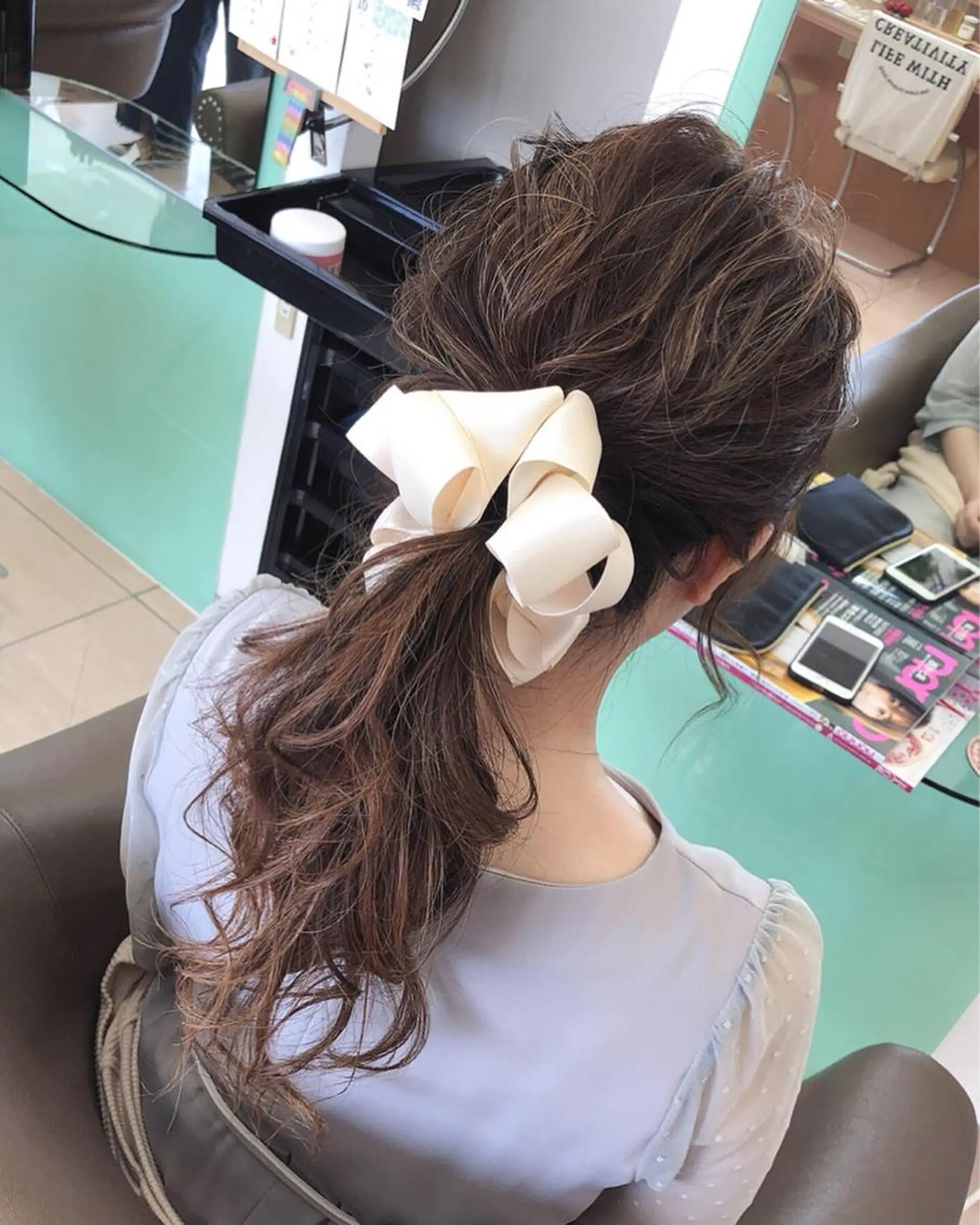 セミロング ヘアセット TIARA minoriのヘアスタイル