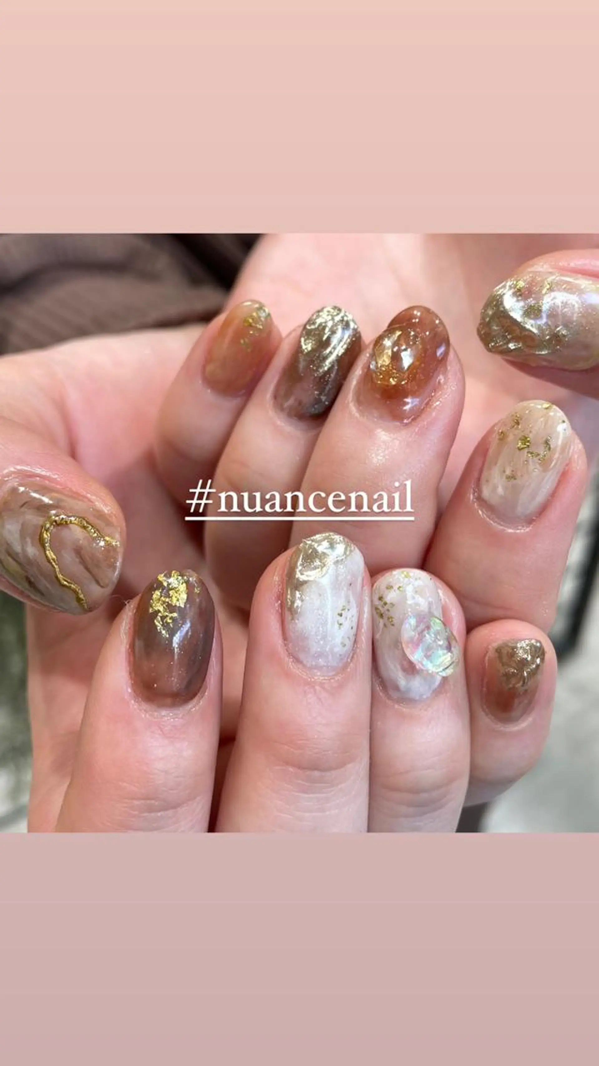 ネイル ニュアンスネイル ハンドネイル 淡色ネイル 🎀moeのネイルデザイン