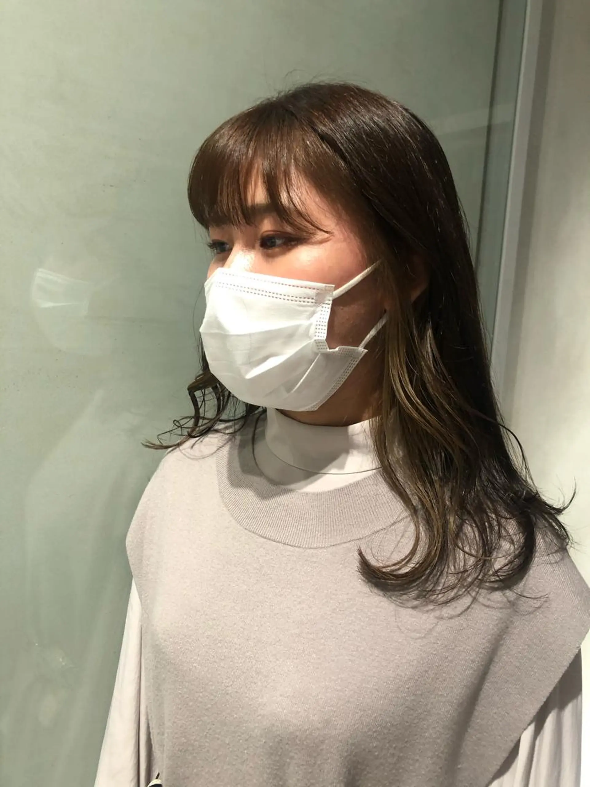 セミロング 原 菜帆のヘアスタイル