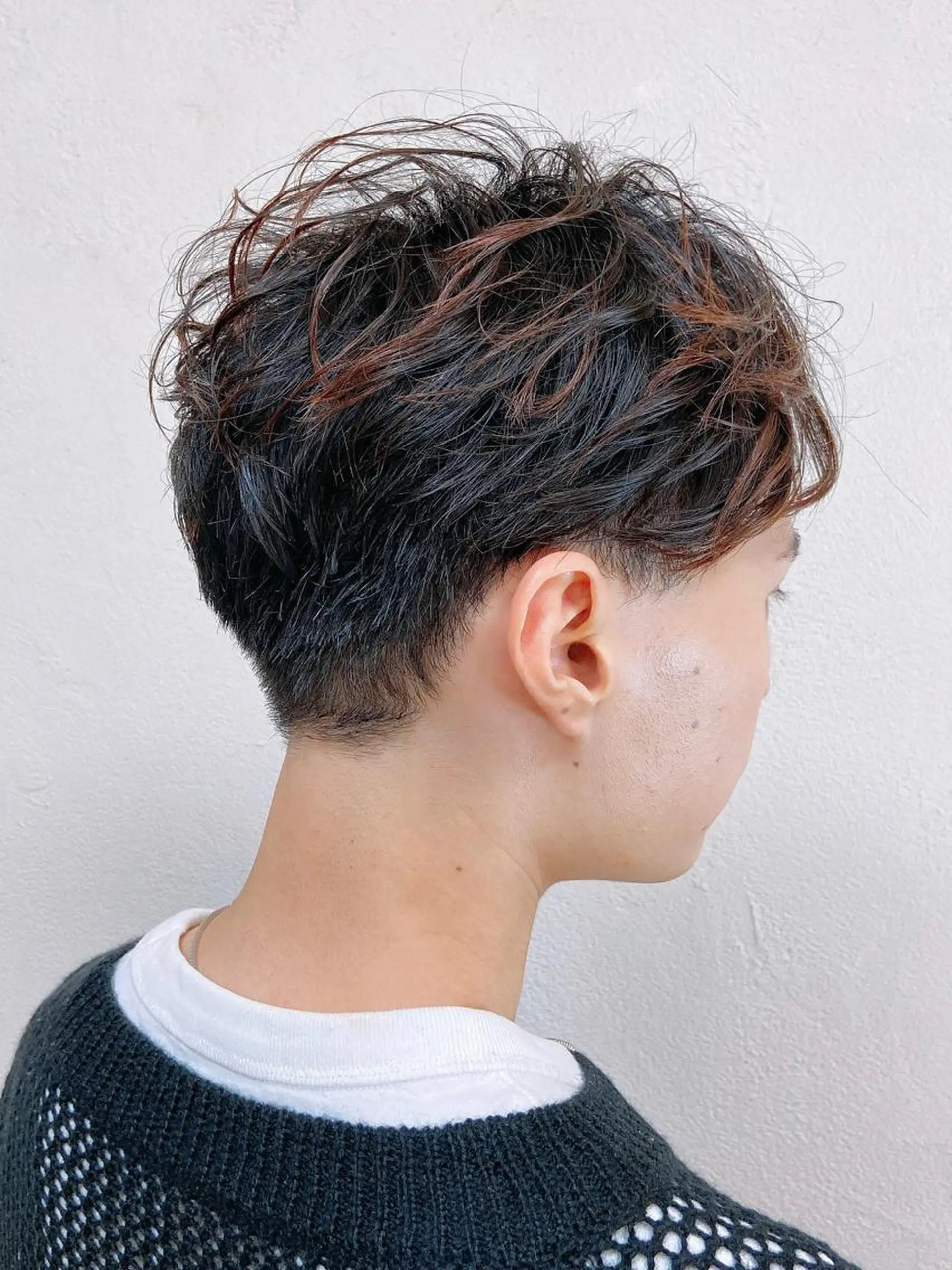 ショート パーマ メンズ カット パーマ トリートメント メンズ/フェザー ショート/isseyのヘアスタイル