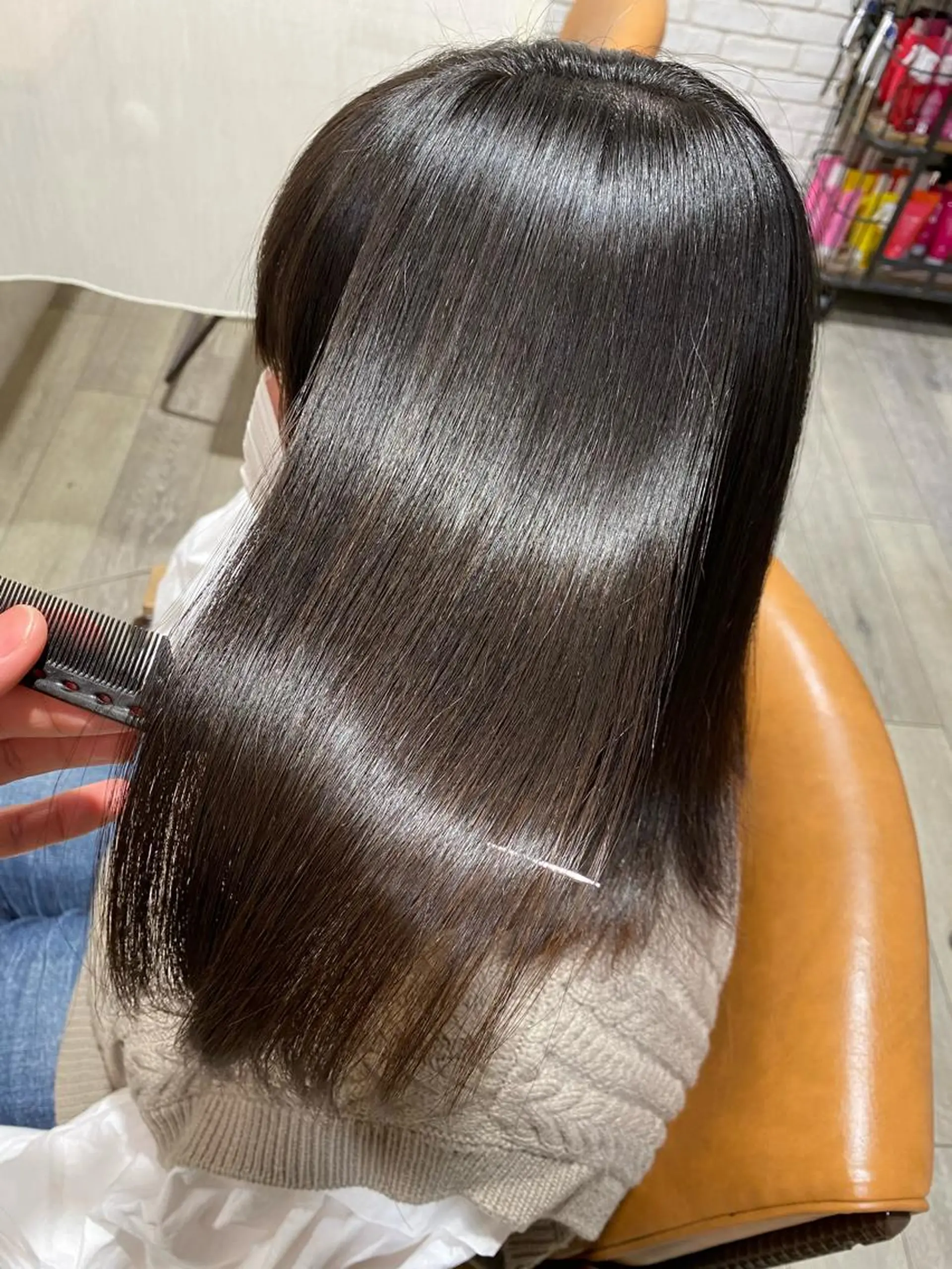 ミディアム カラー パーマ メンズ 縮毛矯正 安部 真輝のヘアスタイル
