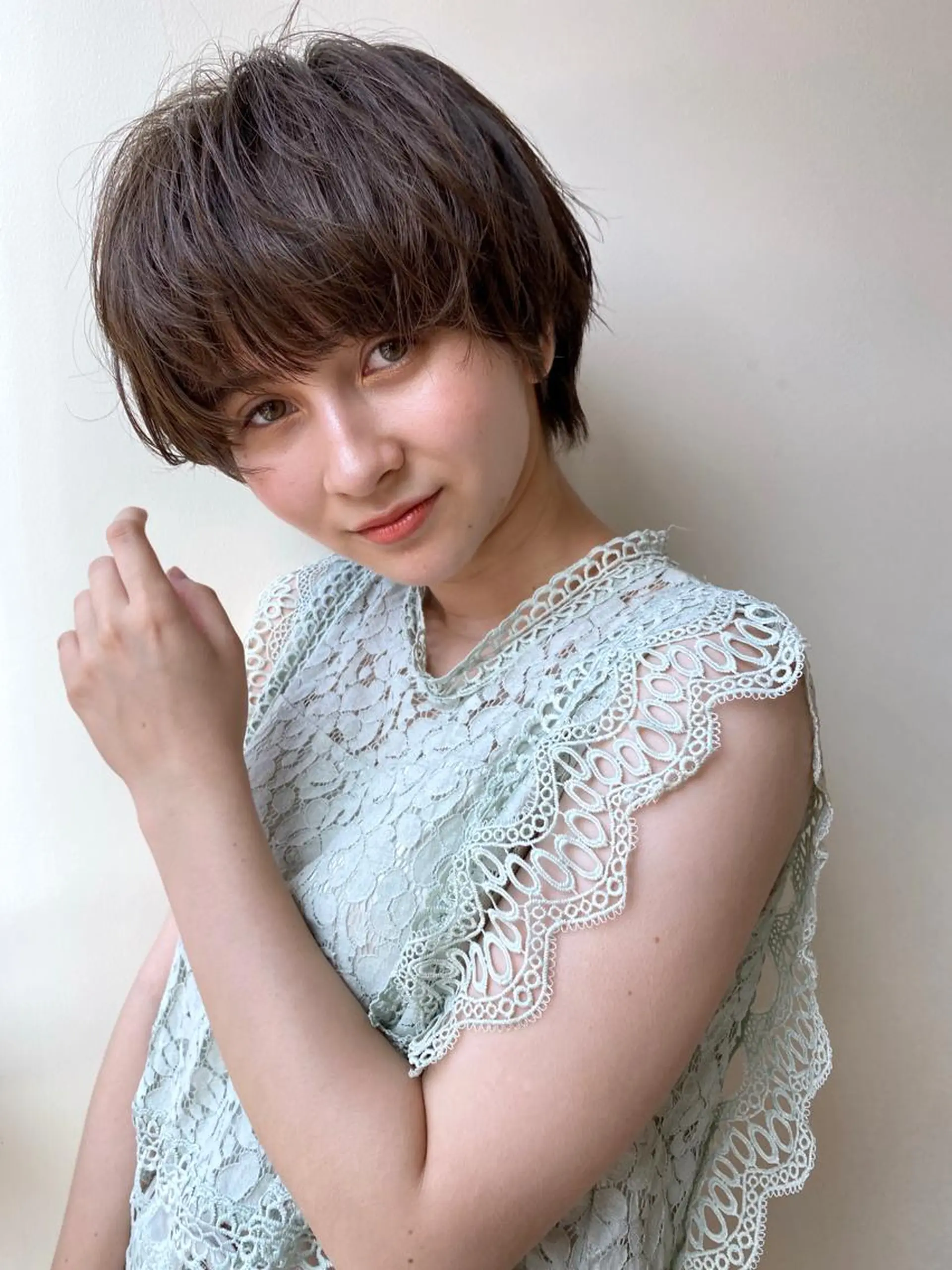 ショート カラー レイヤー／似合わせ TAKUYAのヘアスタイル