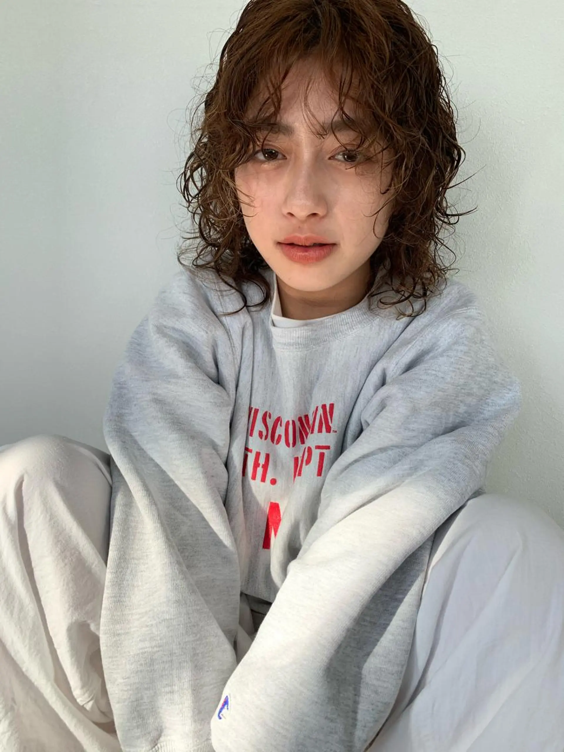 ミディアム パーマ カット パーマ トリートメント ANY／SUE 千葉パーマのヘアスタイル