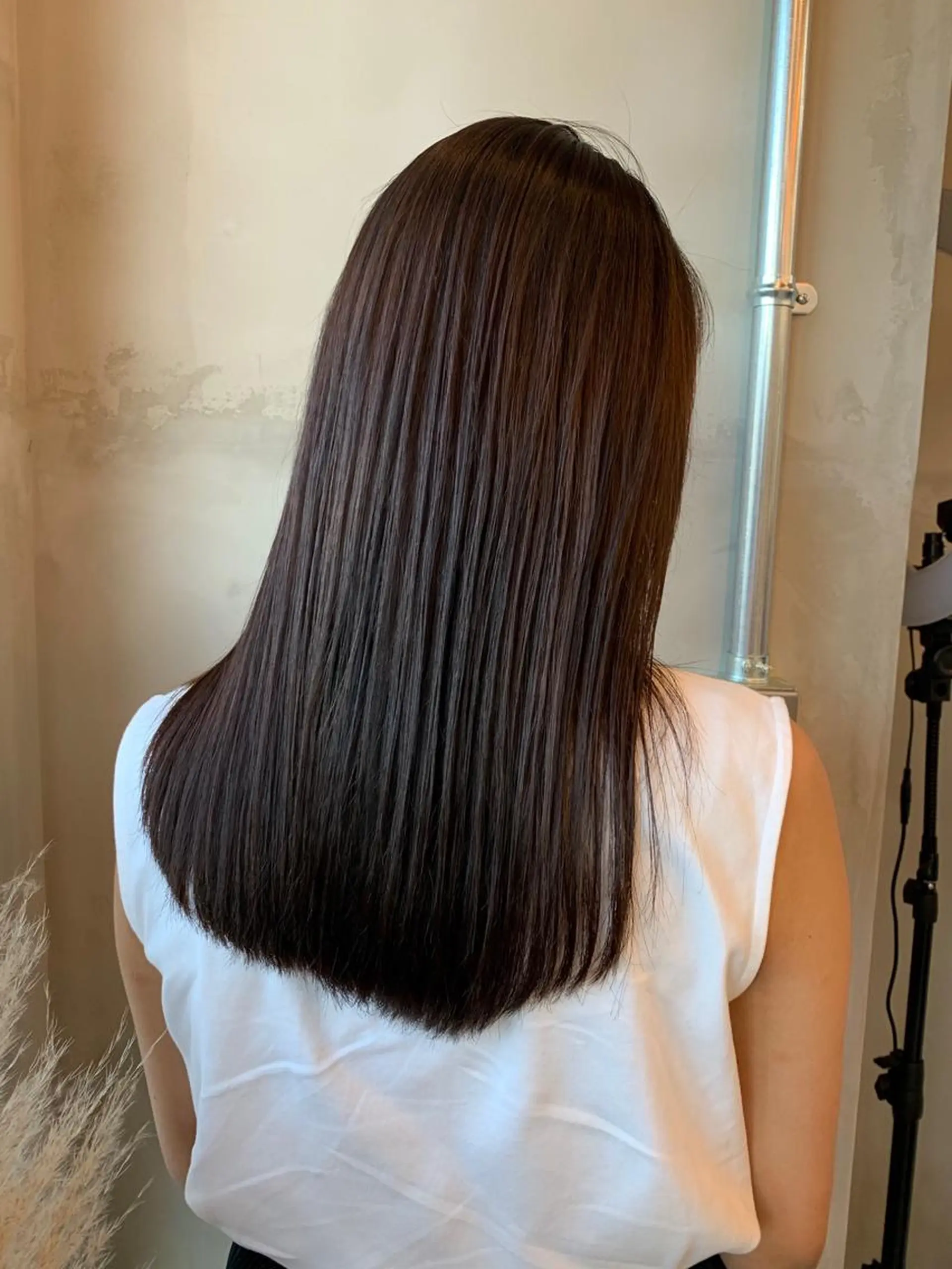 ロング カラー アッシュ バレイヤージュ ベージュカラー ブロンド ブルーカラー Nishida Ryomaのヘアスタイル