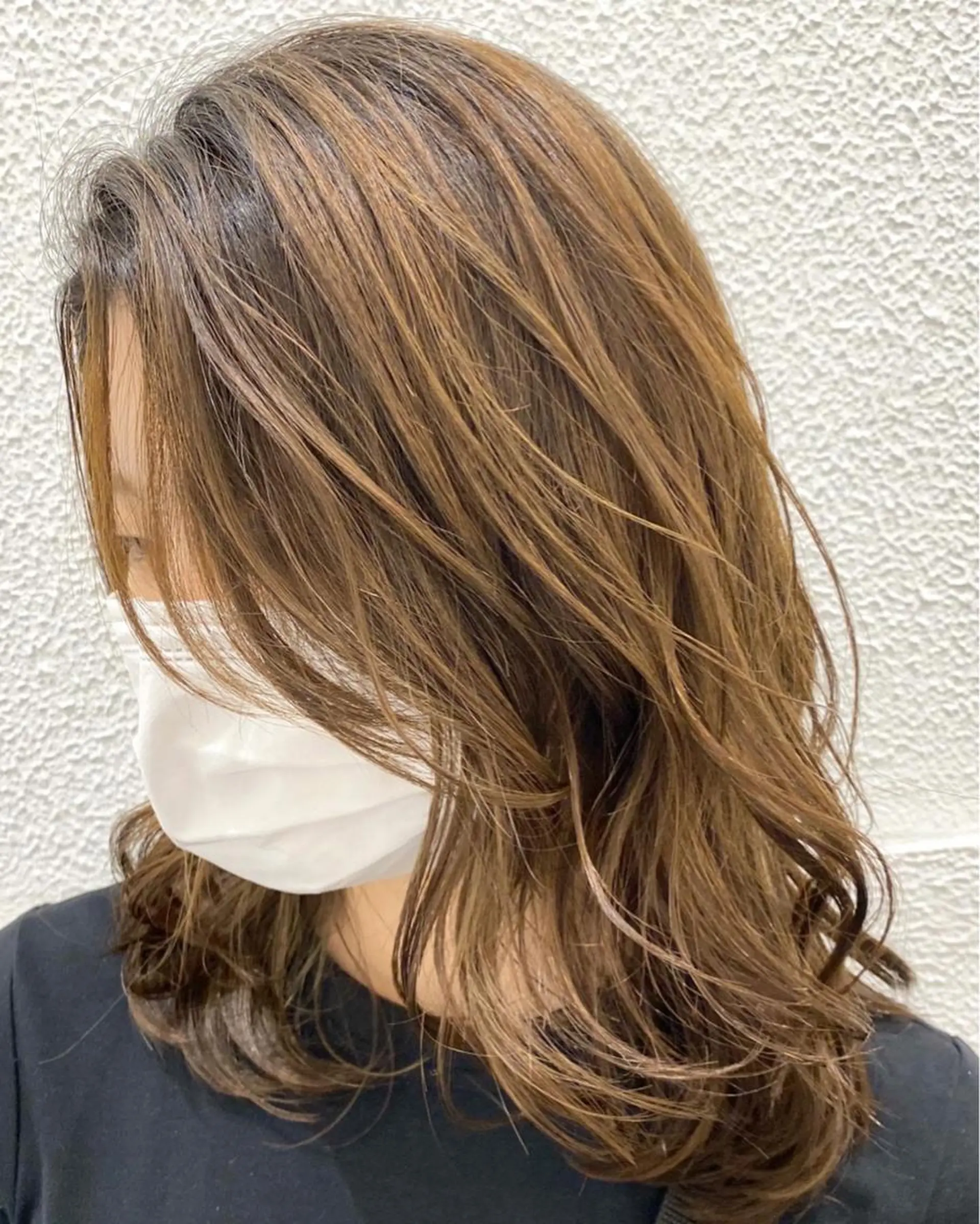 ミディアム ハイライト カット ヘアカラー トリートメント ウエモト　タク ショート/レイヤーのヘアスタイル