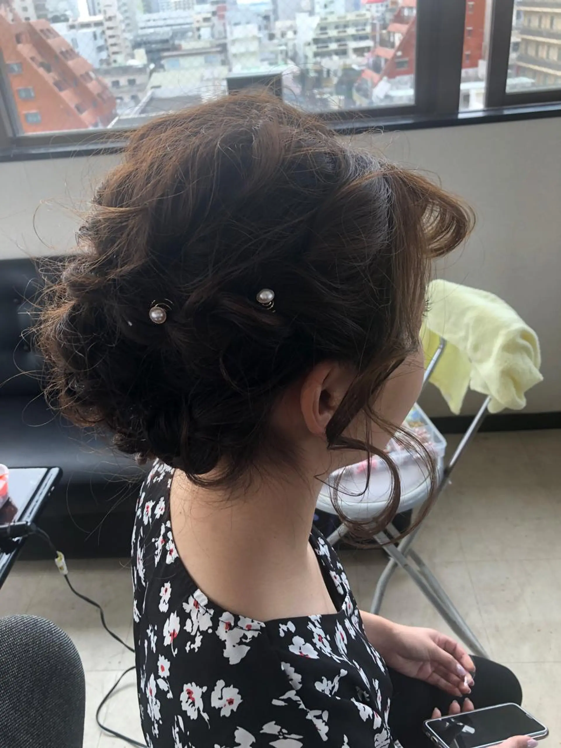 セミロング カラー パーマ ヘアアレンジ メンズ キッズ ネイル マツエク・マツパ 銀河 ティンガーラのヘアスタイル