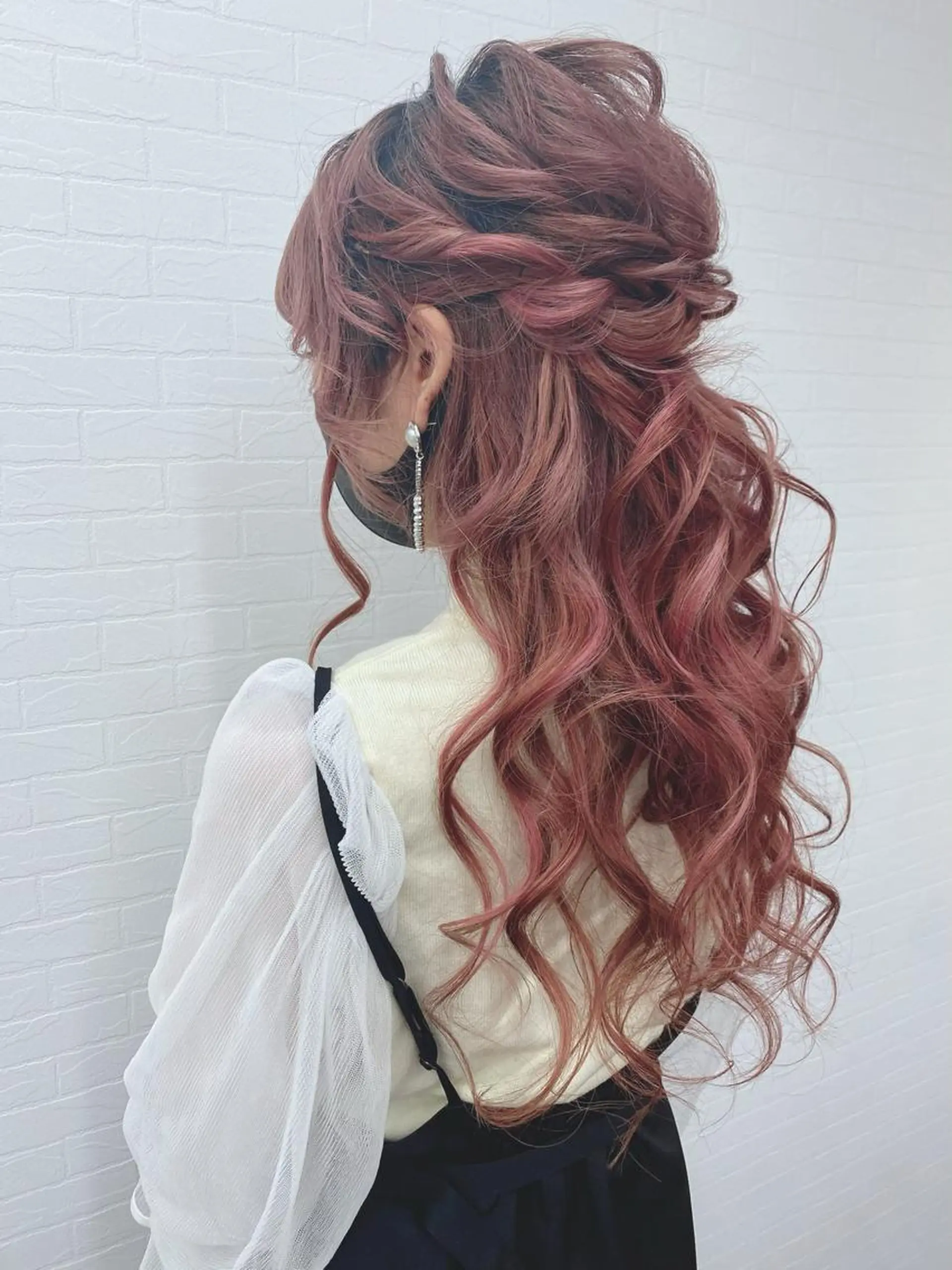 ロング ヘアアレンジ ハーフアップ ヘアセット GRANLUSSO 〜グランルッソ駅前店所属・木口 嘉美のヘアスタイル