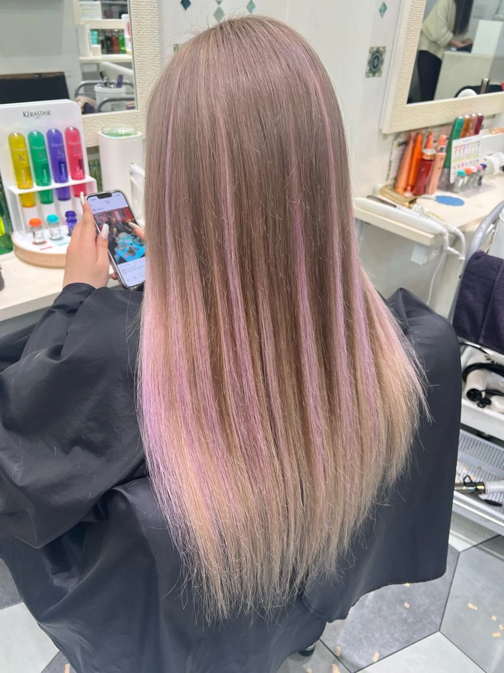 ロング カラー ハイライトカラー ハイライト Lapis 池袋店所属・MASHIRO 🩵Lapis池袋店のヘアスタイル