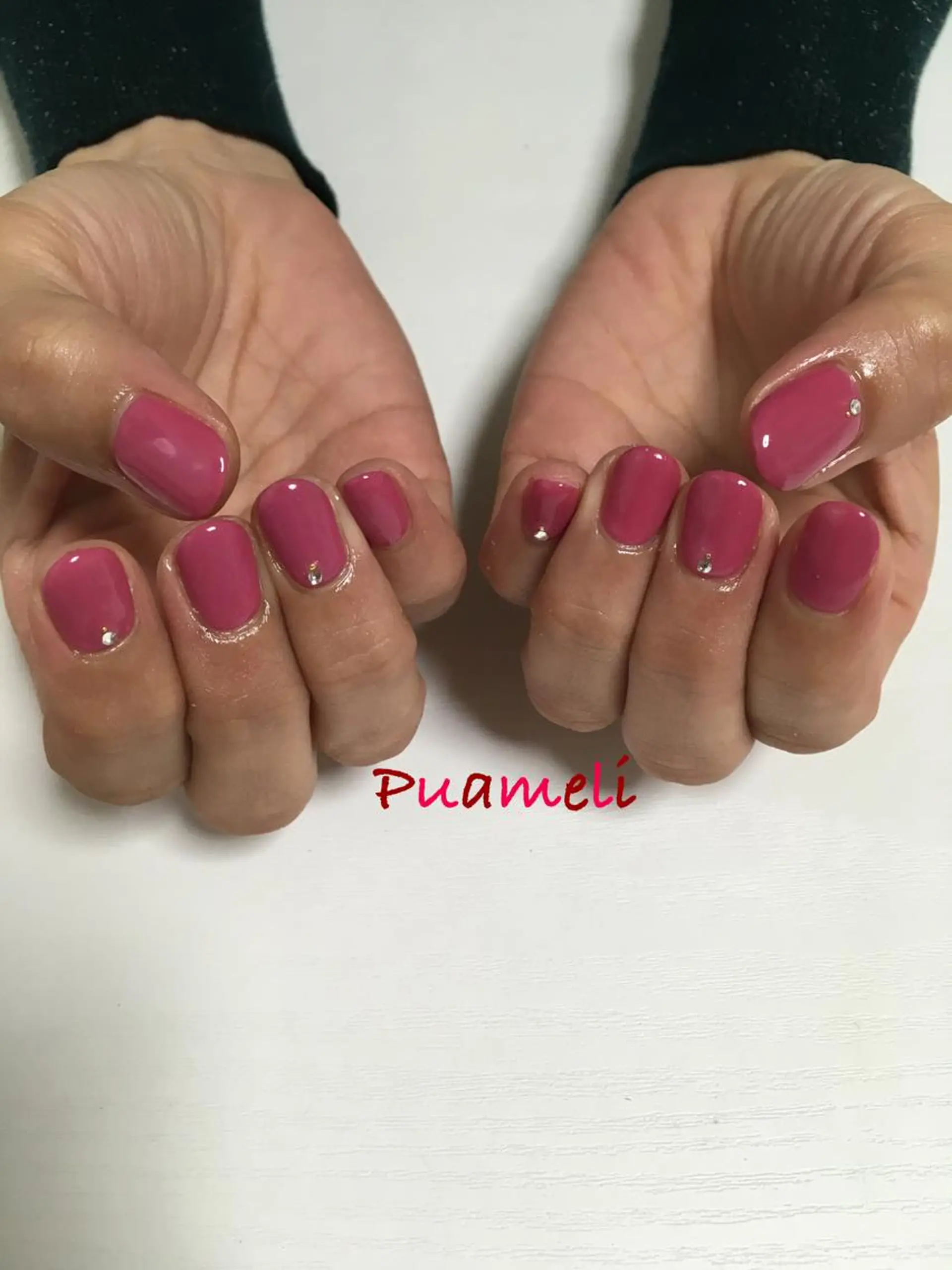 ネイル ストーンネイル ハンドネイル Puameli プアメリのネイルデザイン