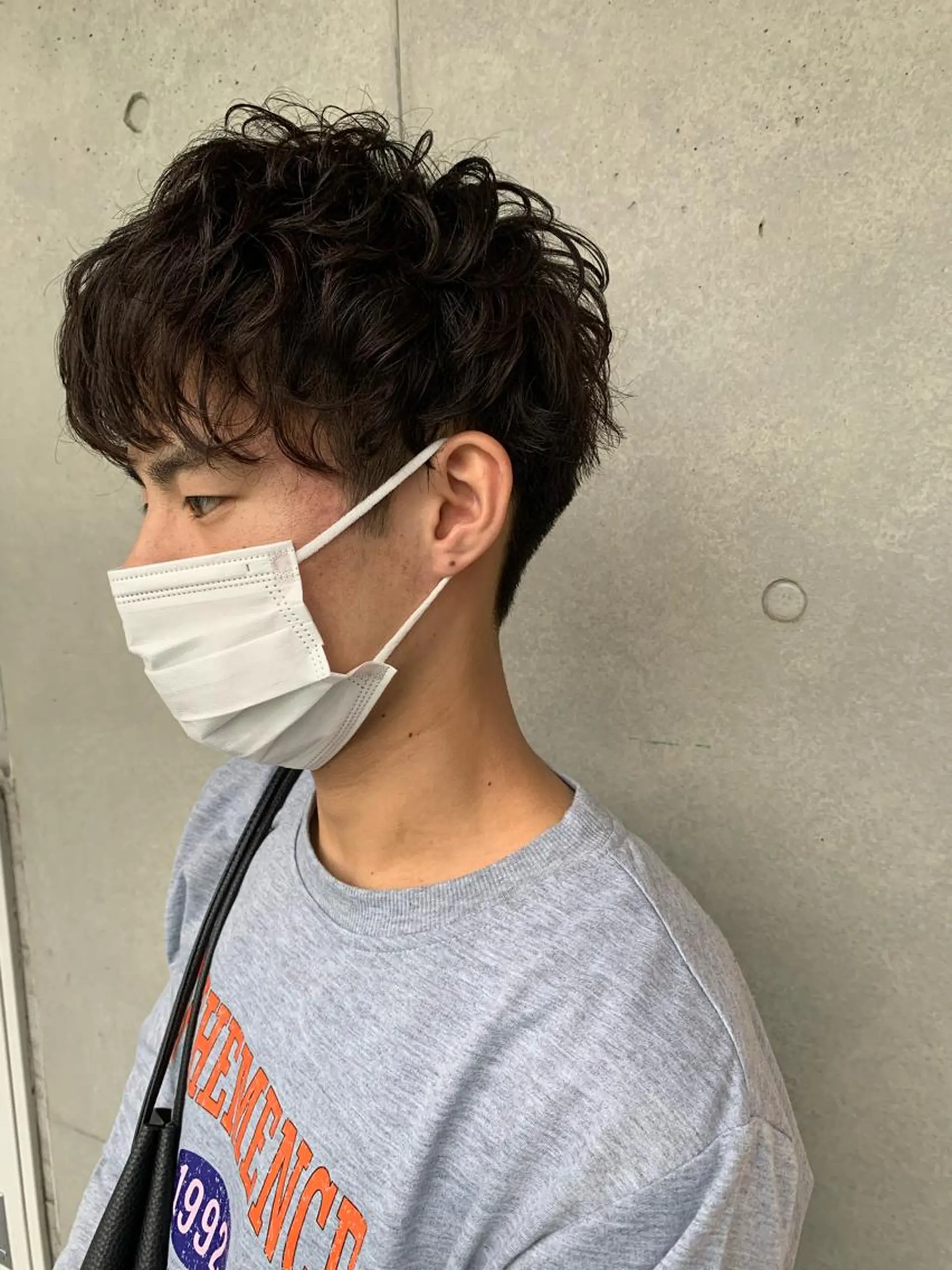 ショート パーマ メンズ メンズパーマ パーマ 難波 勝哉のヘアスタイル