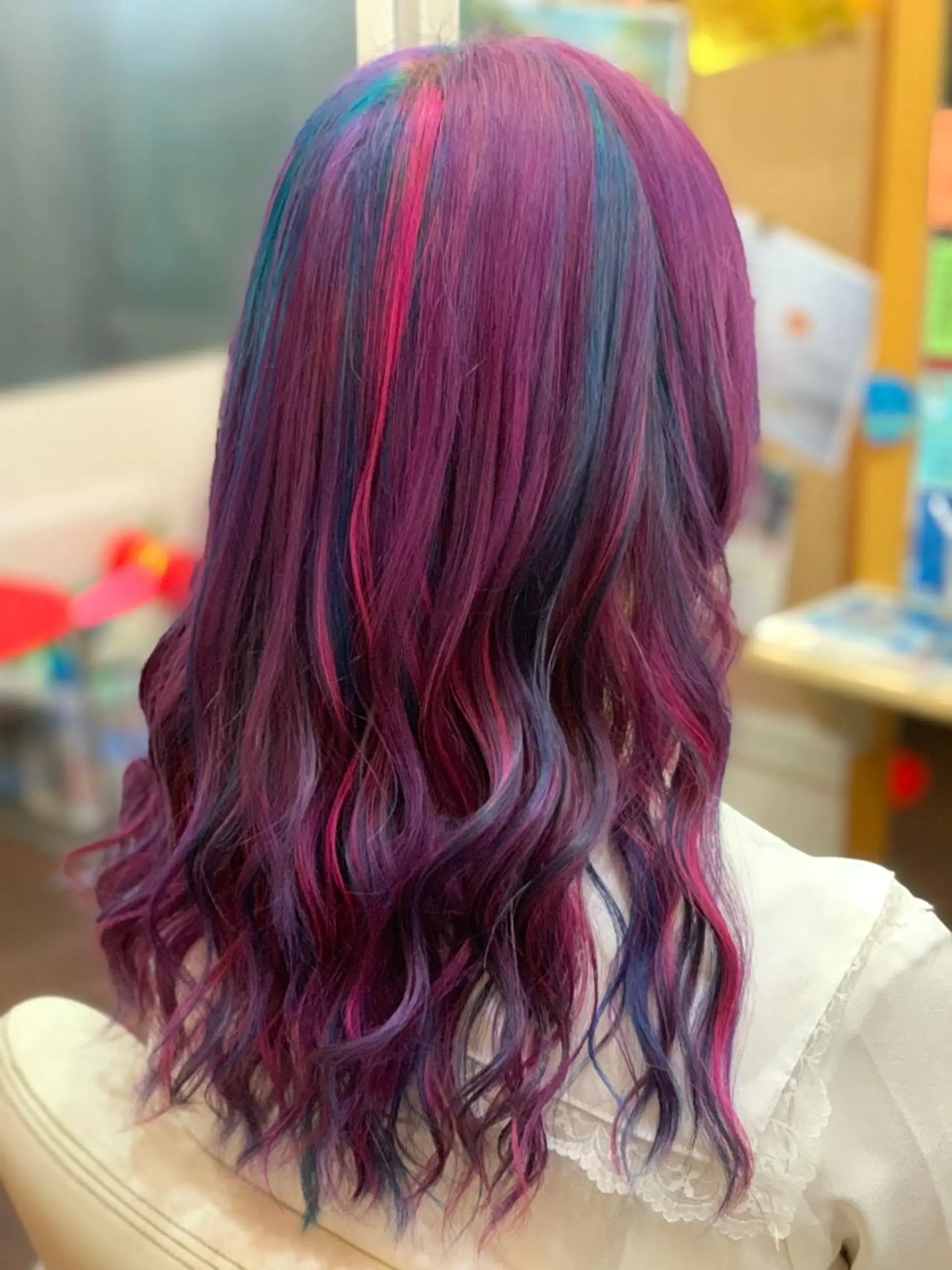 ミディアム ヘアカラー たけい ゆうきのヘアスタイル