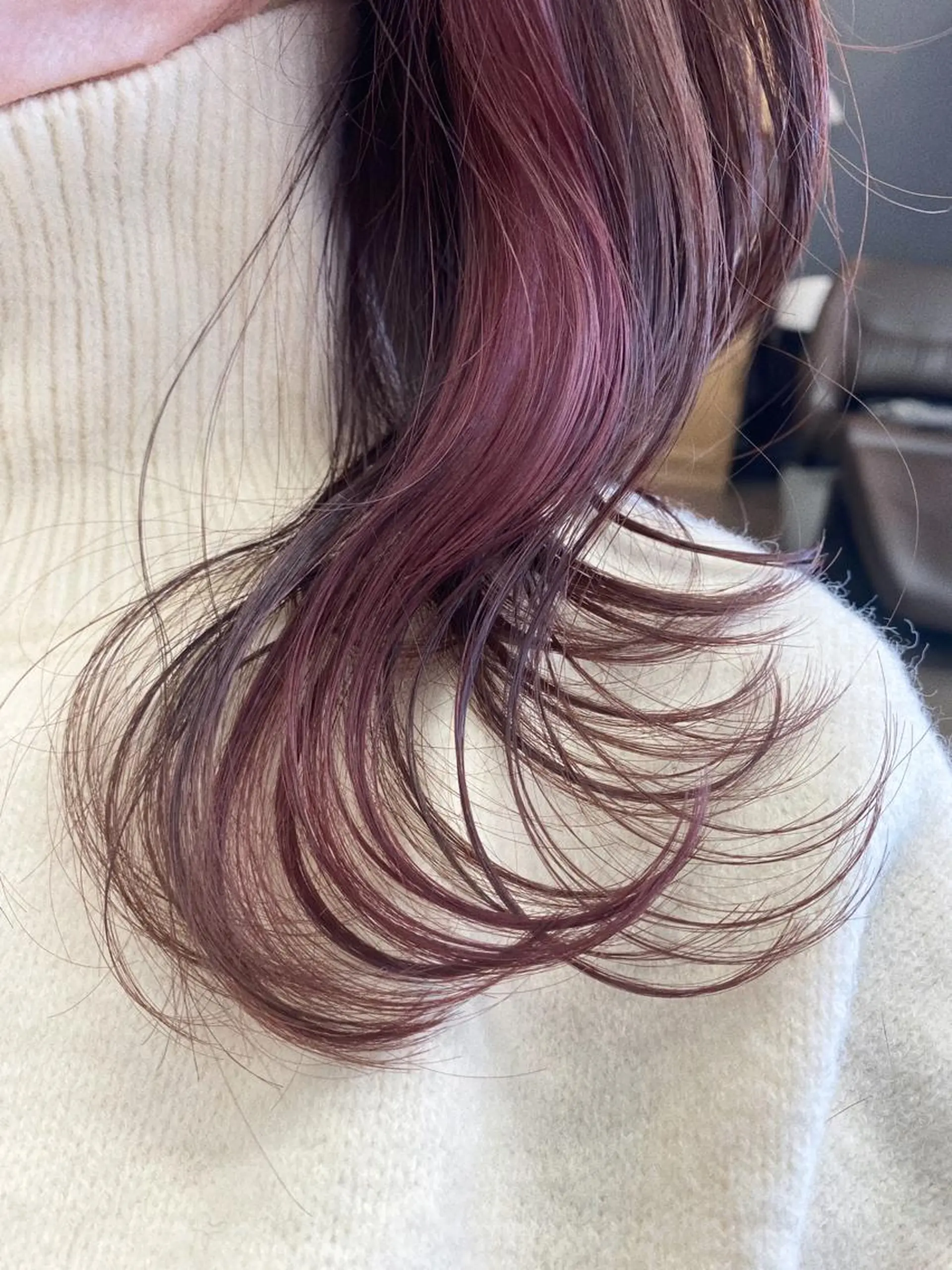 セミロング カラー 🕶️佐藤 海李🐏のヘアスタイル