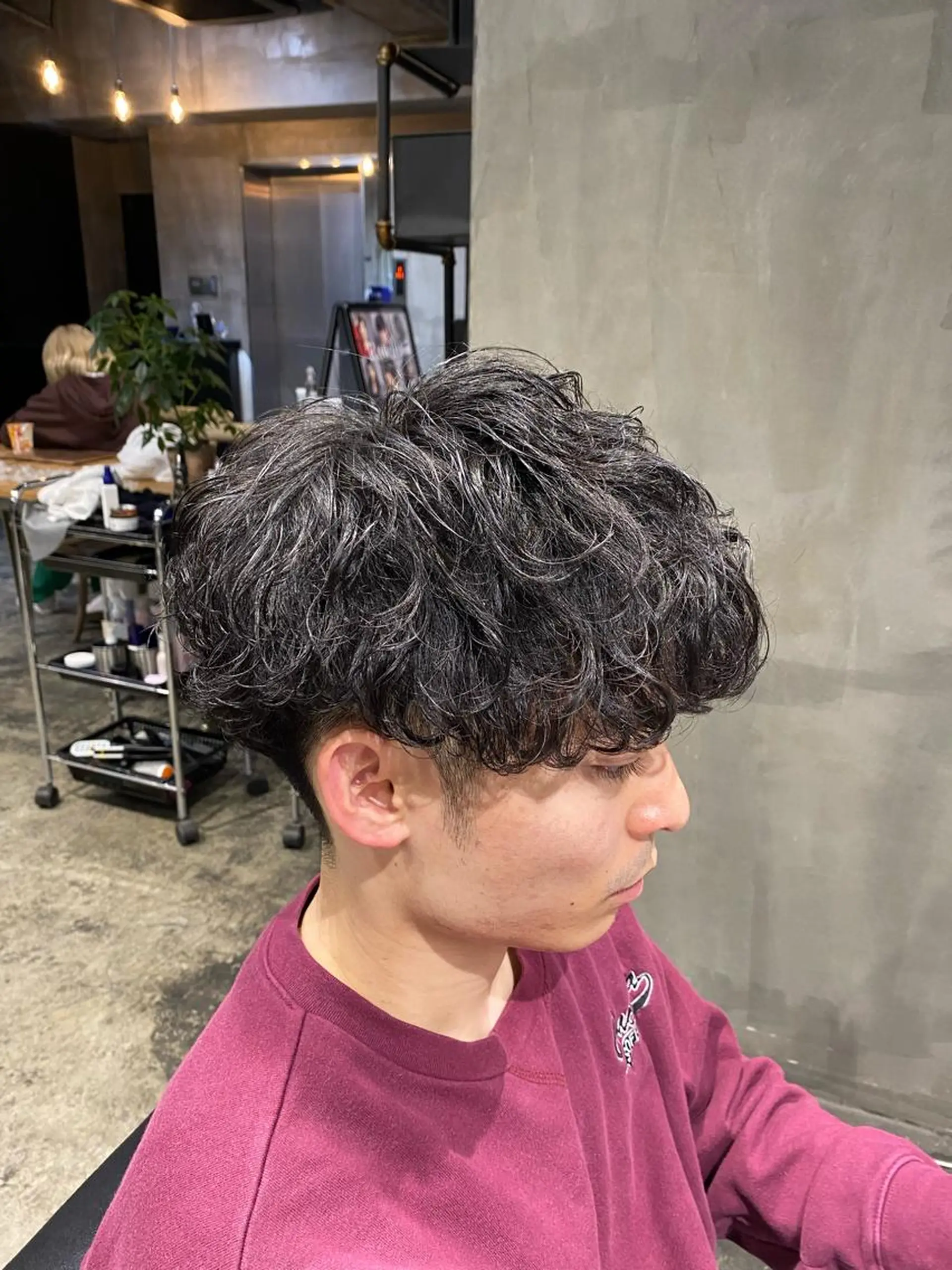 ショート パーマ メンズ Agu hair lore沼館店所属・八戸パーマ/メンズパ ーマ/シンゴ。のヘアスタイル