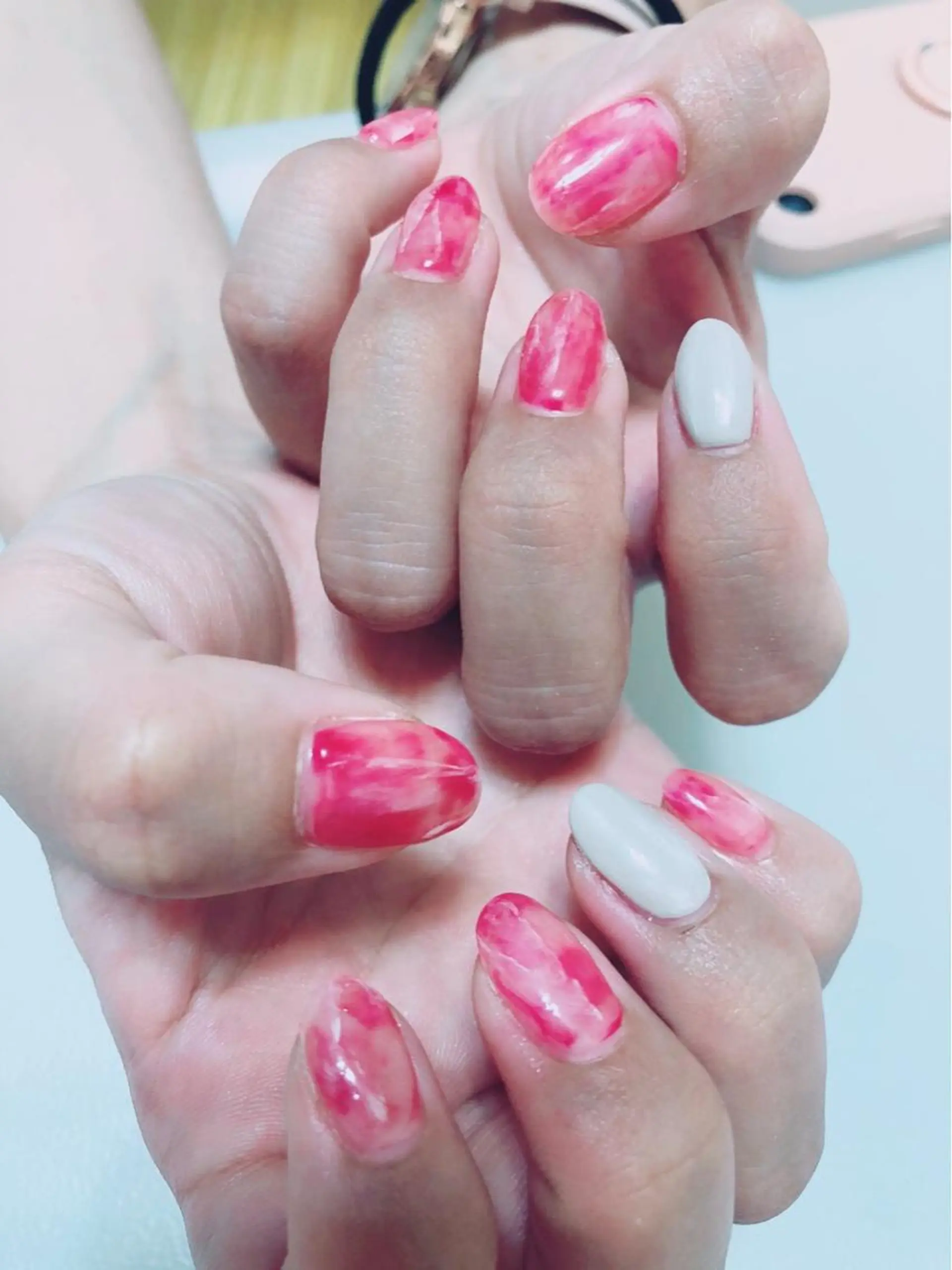 ネイル アートネイル 大理石ネイル(マーブル) ニュアンスネイル ハンドネイル ere beauty yukiのネイルデザイン