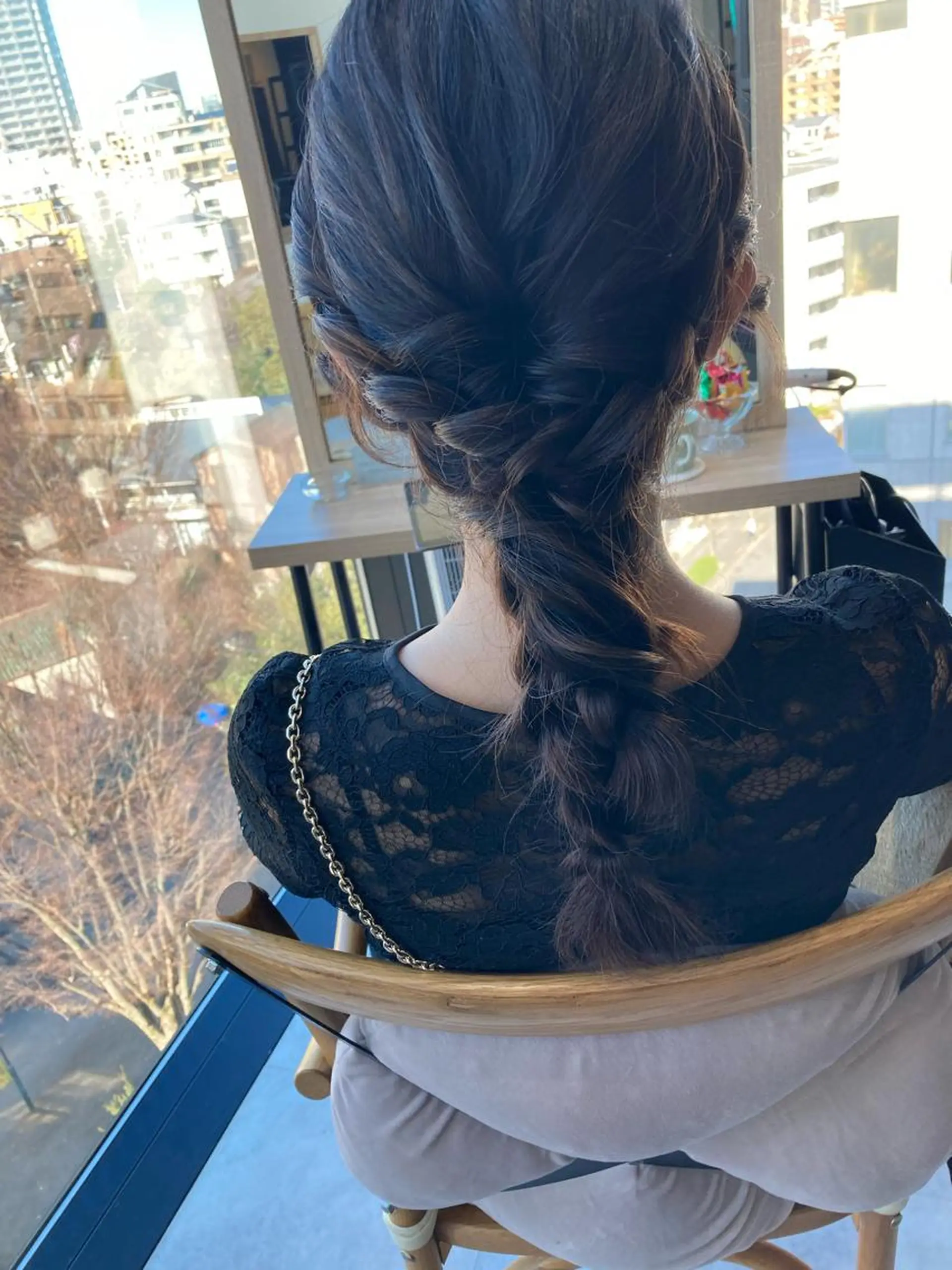 ロング ヘアセット ✨色持ちの良い艶 カラー✨蟹江真世のヘアスタイル