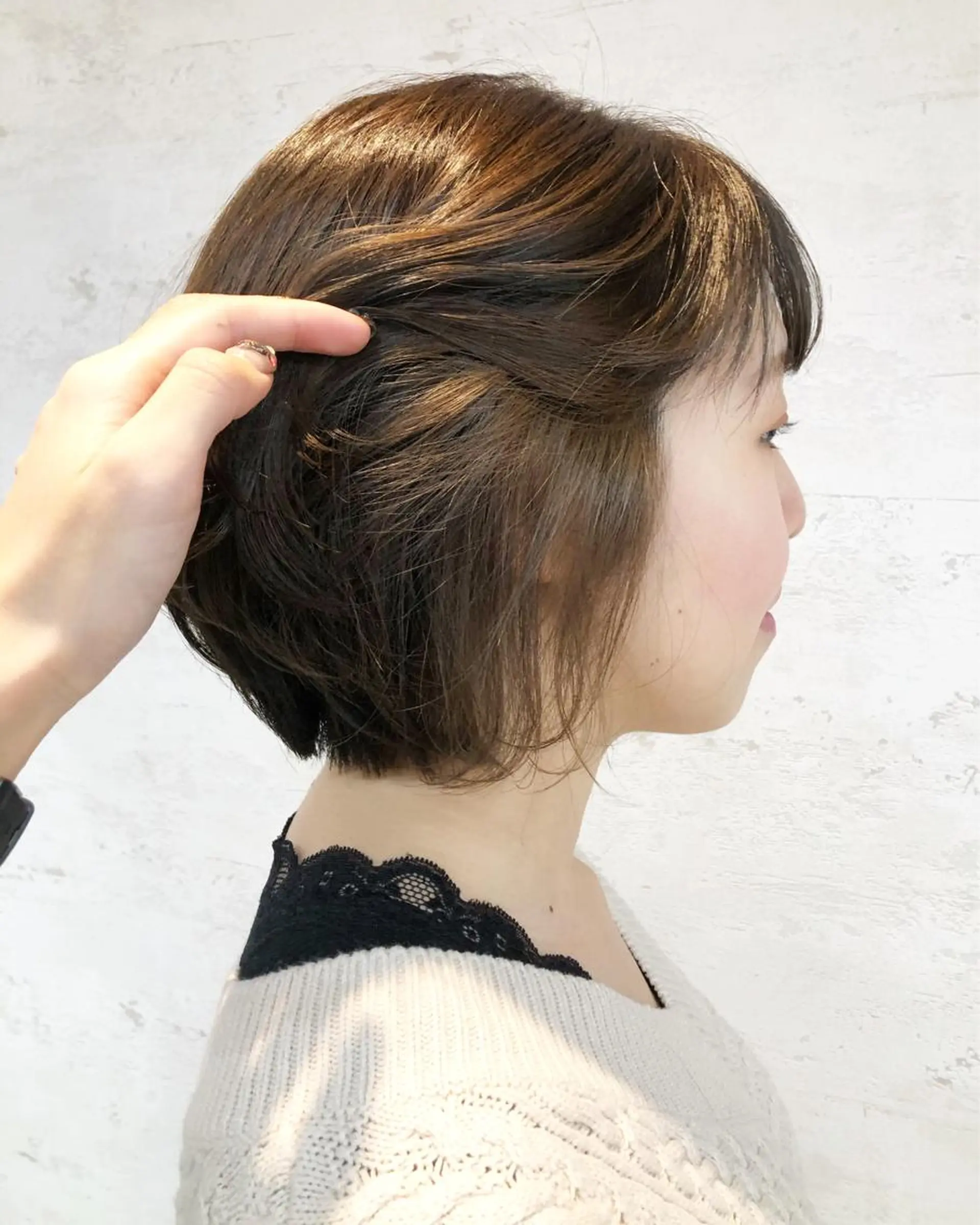 ミディアム カラー ヘアカラー 女性に人気♪ はやしほのかのヘアスタイル