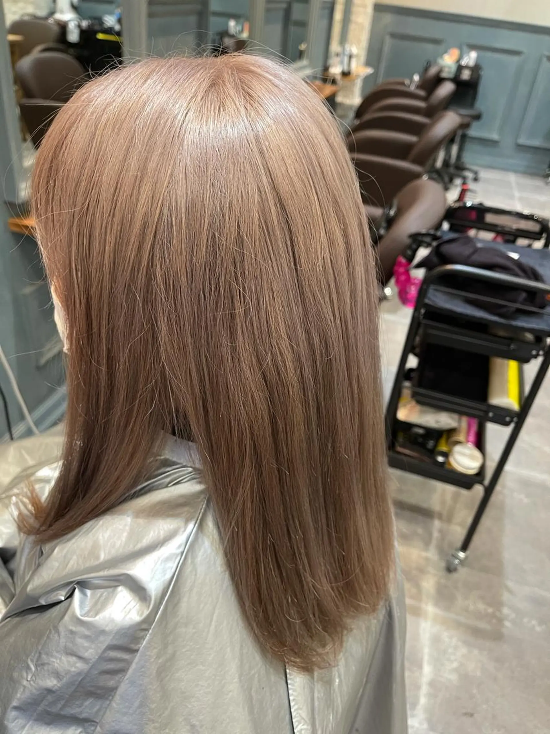 ロング カラー ブリーチ シルバー Unfrose(アンフローズ)所属・猪ノ原 弘子のヘアスタイル