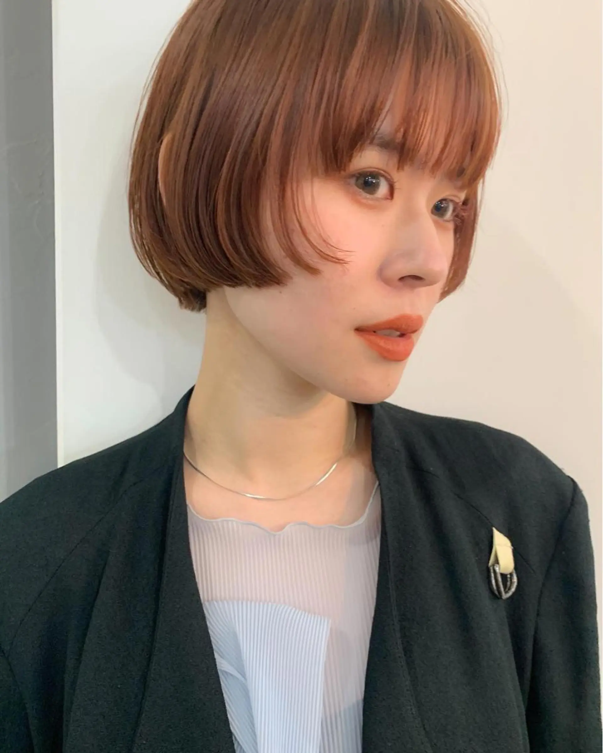 ショート カラー 切りっぱなしボブ ショートボブ ハンサムショート ベリーショート ボブ カット ヘアカラー Spiel所属・Spiel ボブ/パーマのヘアスタイル