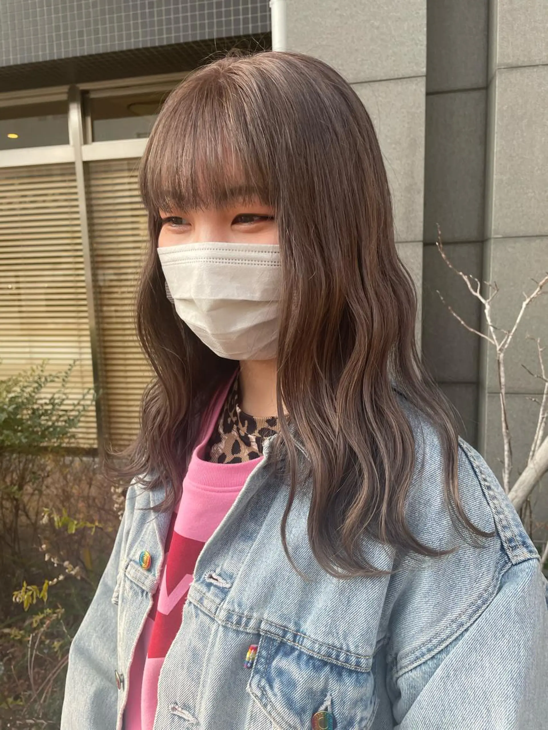 カラー グレージュ ミルクティーグレージュ SOYONなんば店 ／韓国風のヘアスタイル