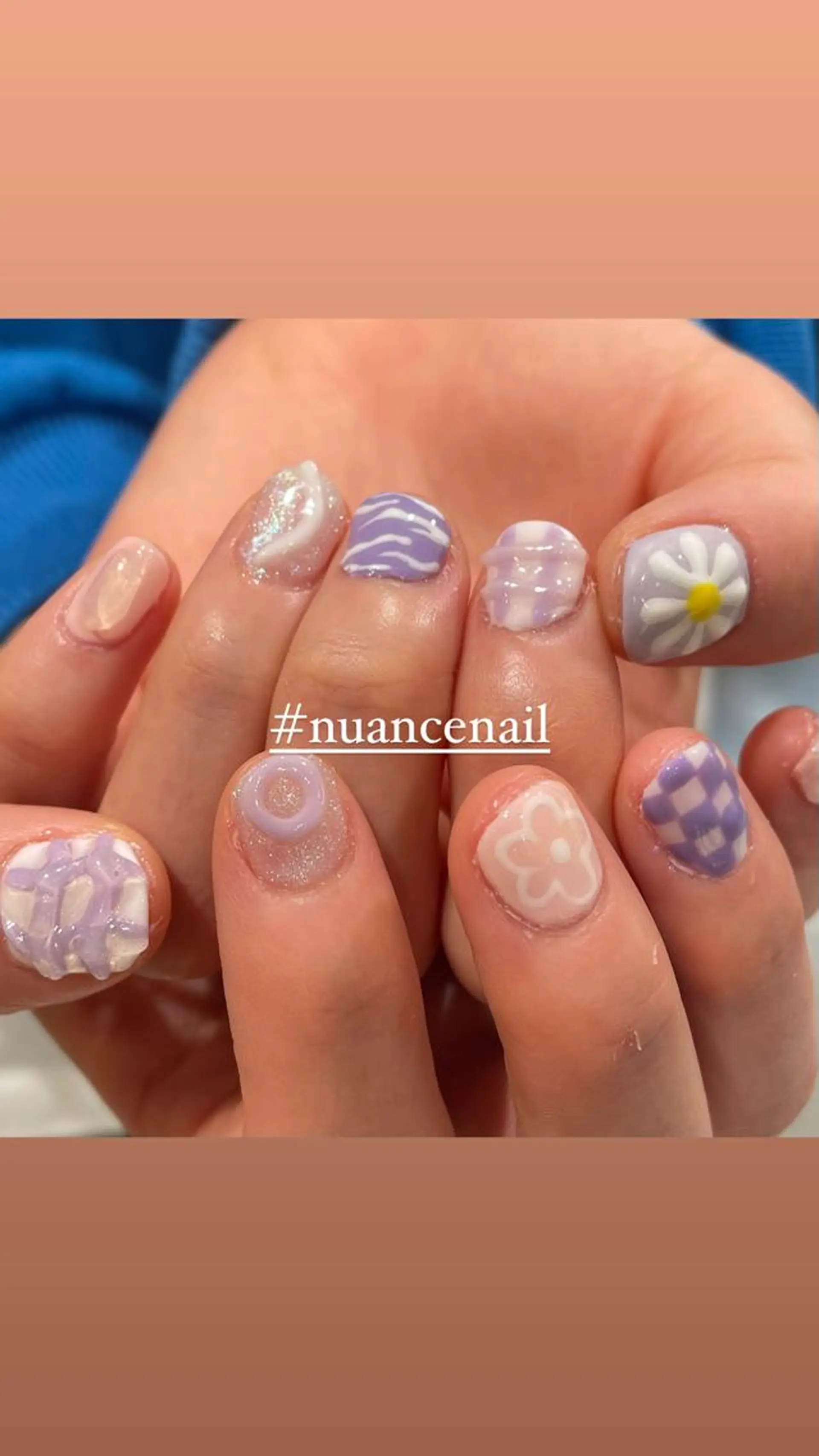 ネイル ジェルネイル パラジェル ハンドネイル 淡色ネイル 🎀moeのネイルデザイン