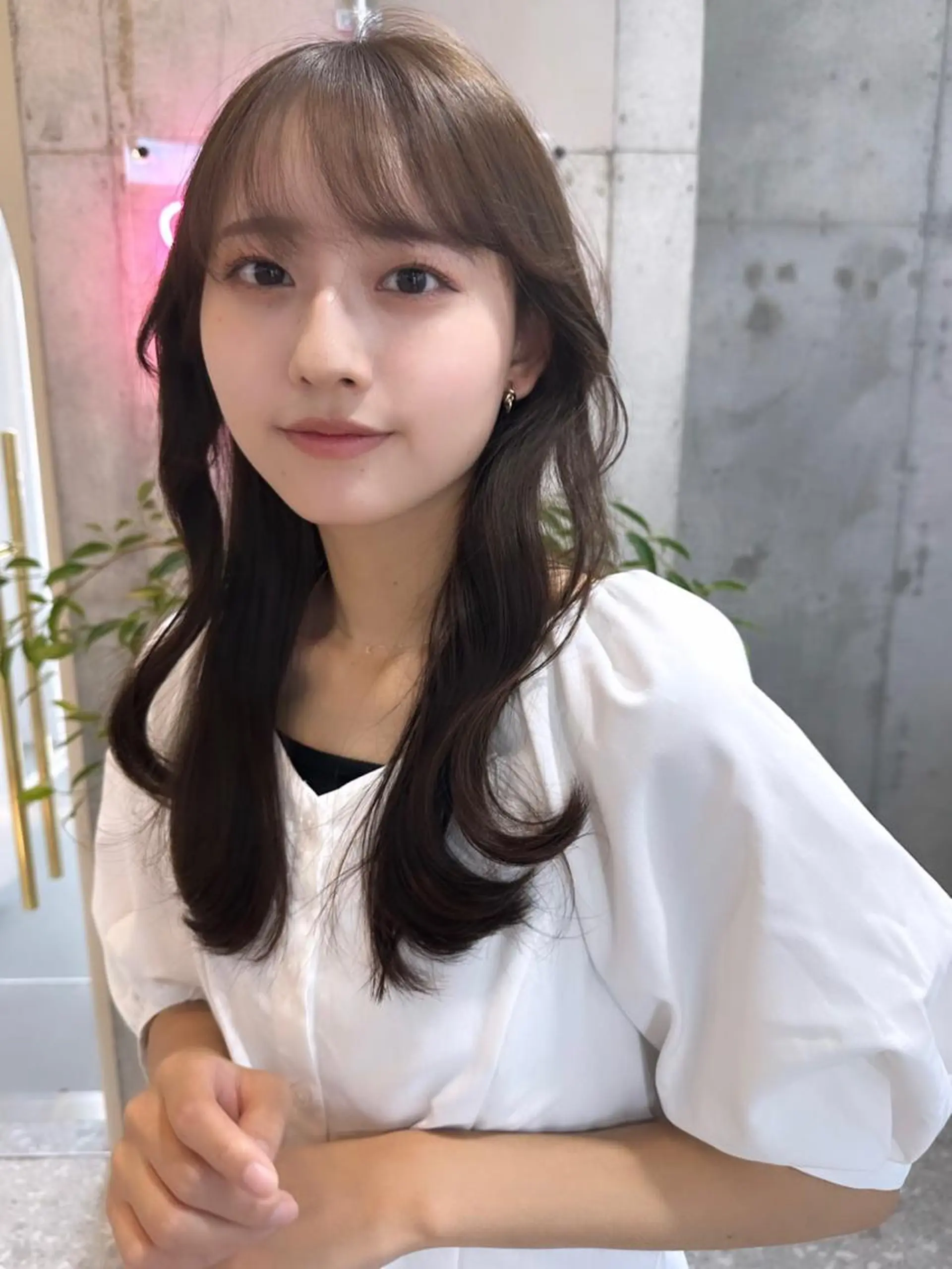 ミディアム カラー ヘアカラー トリートメント ヘッドスパ 髪質改善サロン Sea shinjuku 新宿南口【シー シンジュク】所属・髪質改善/韓国ヘア レイヤー/新宿/ロミのヘアスタイル