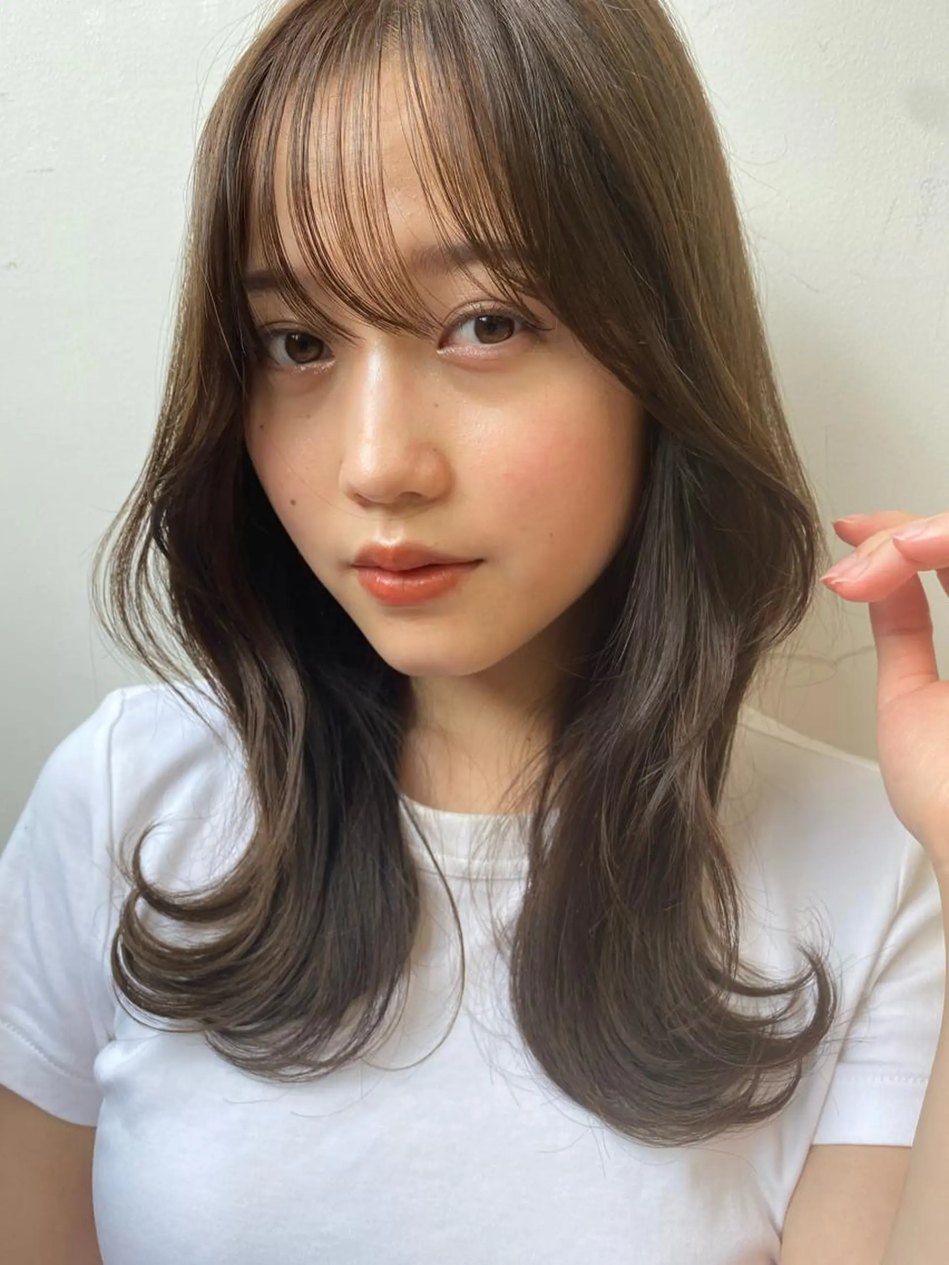 ロング カラー ヘアカラー トリートメント ✨大人韓国レイヤー ✨吉原 潤✨のヘアスタイル