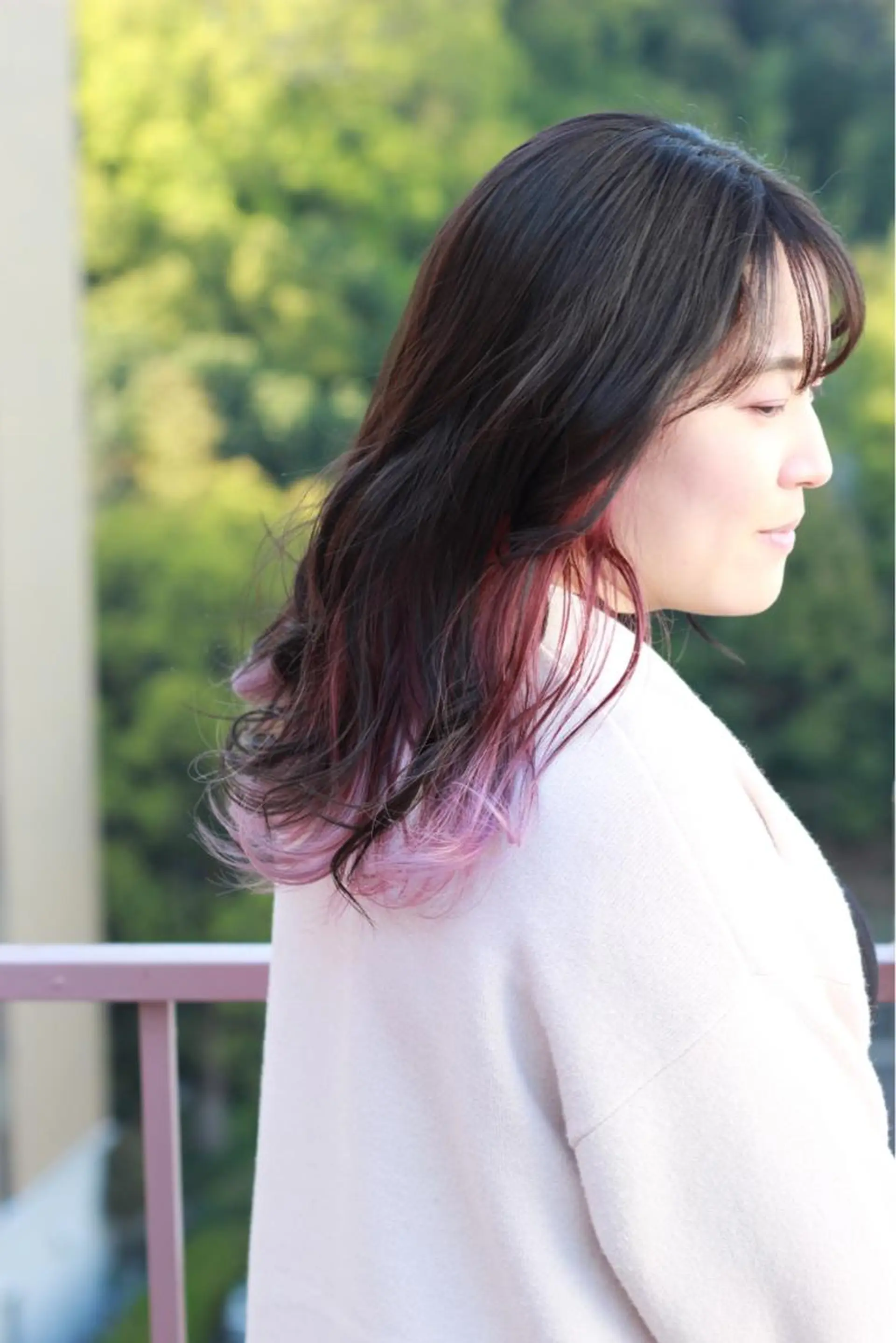 セミロング カラー パープルカラー ヘアカラー Viage （ビアージュ）のヘアスタイル