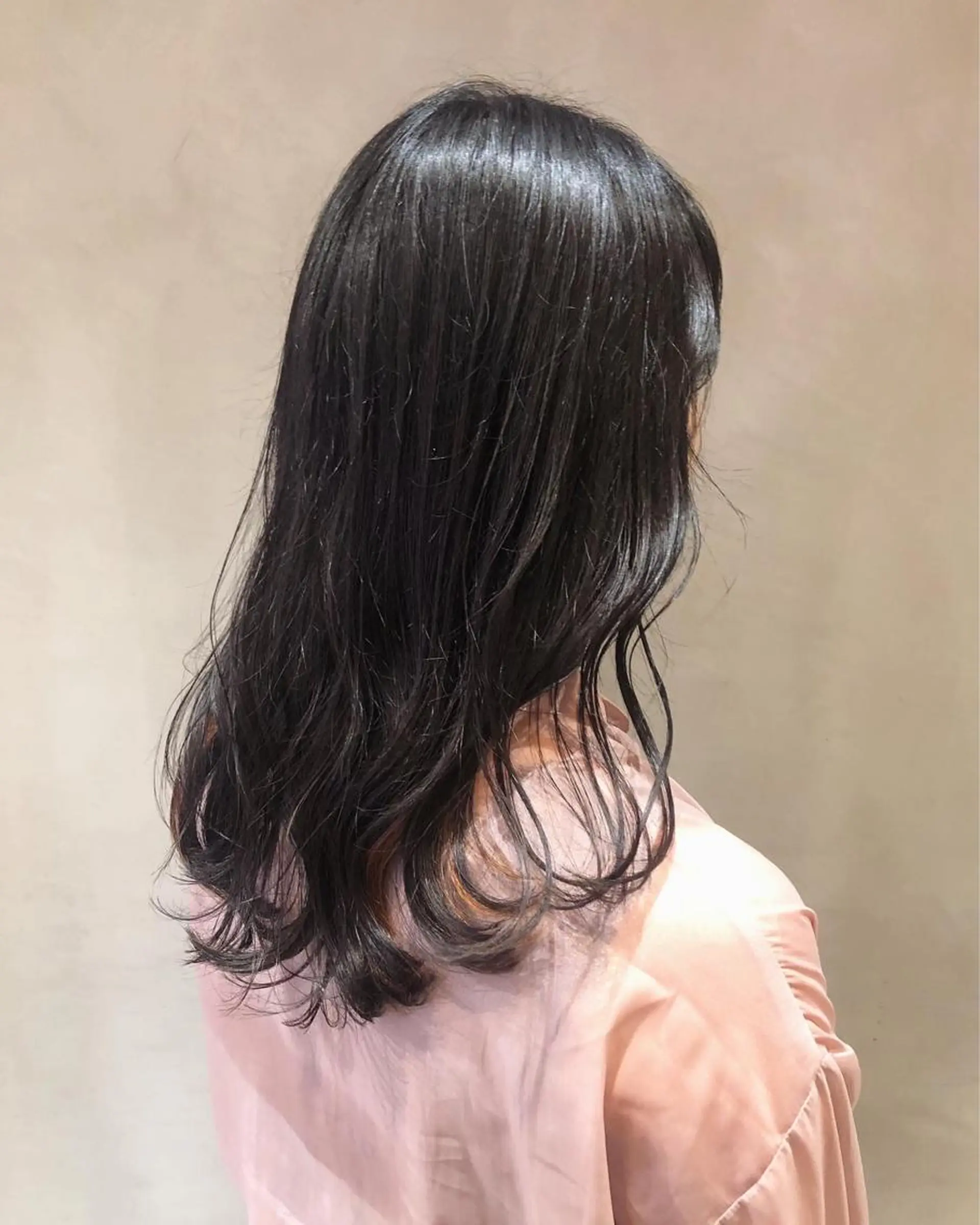 ロング カラー ヘアアレンジ インナーカラー オレンジ 韓国風ヘア カット ヘアカラー トリートメント 酸性縮毛矯正🧴韓国 レイヤー/髪質改善のヘアスタイル