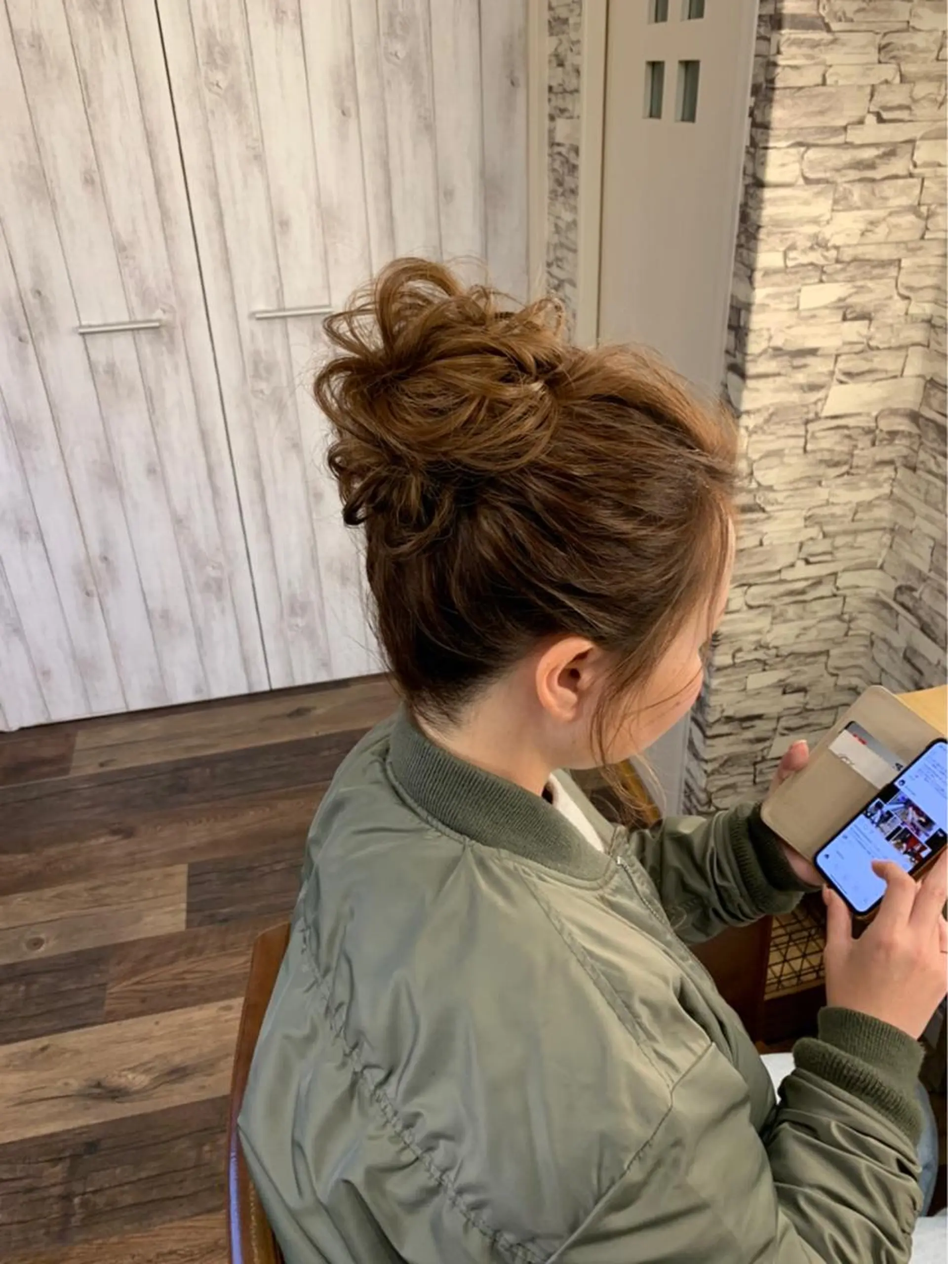 ヘアアレンジ お団子ヘア hair make  Lucciのヘアスタイル