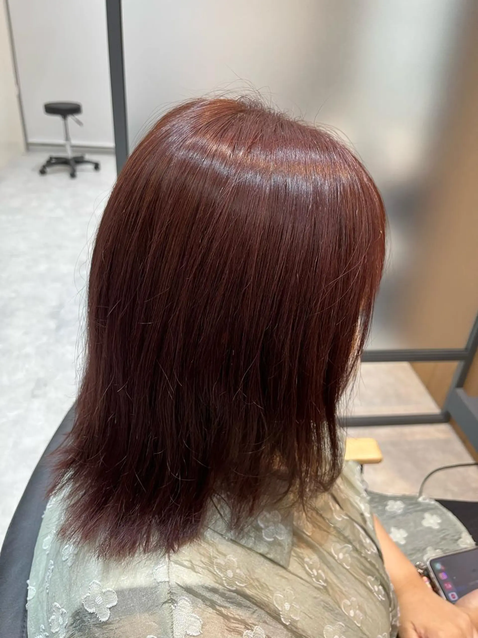 ミディアム カラー ブリーチ ブラウンカラー ブリーチなしカラー ピンクカラー ピンクブラウン neul所属・【neul】 NOAのヘアスタイル