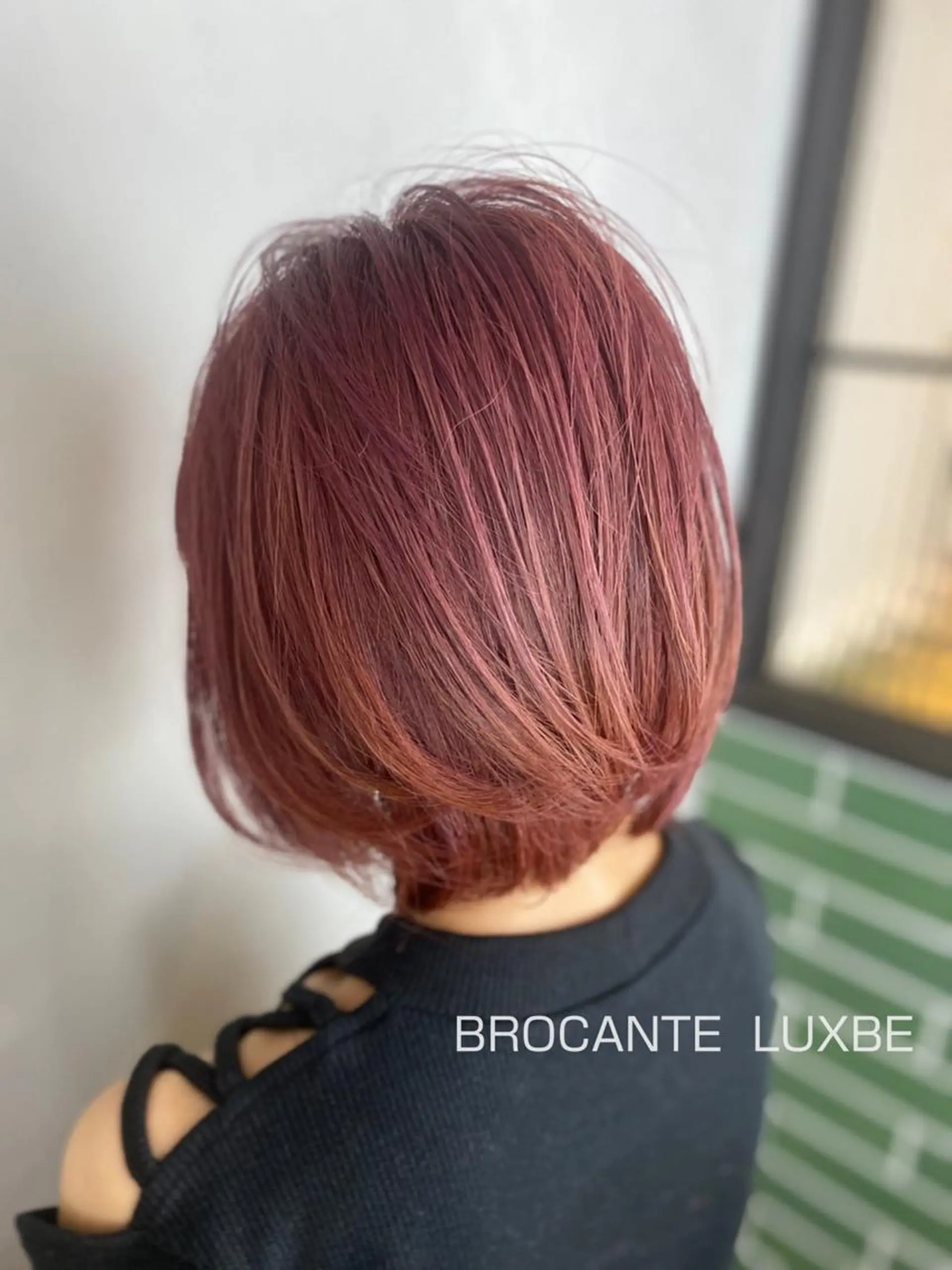 ショート カラー ショートボブ ピンクカラー ボブ ショートヘア ヘアカラー BROCANTE✂︎ karasawa.nのヘアスタイル
