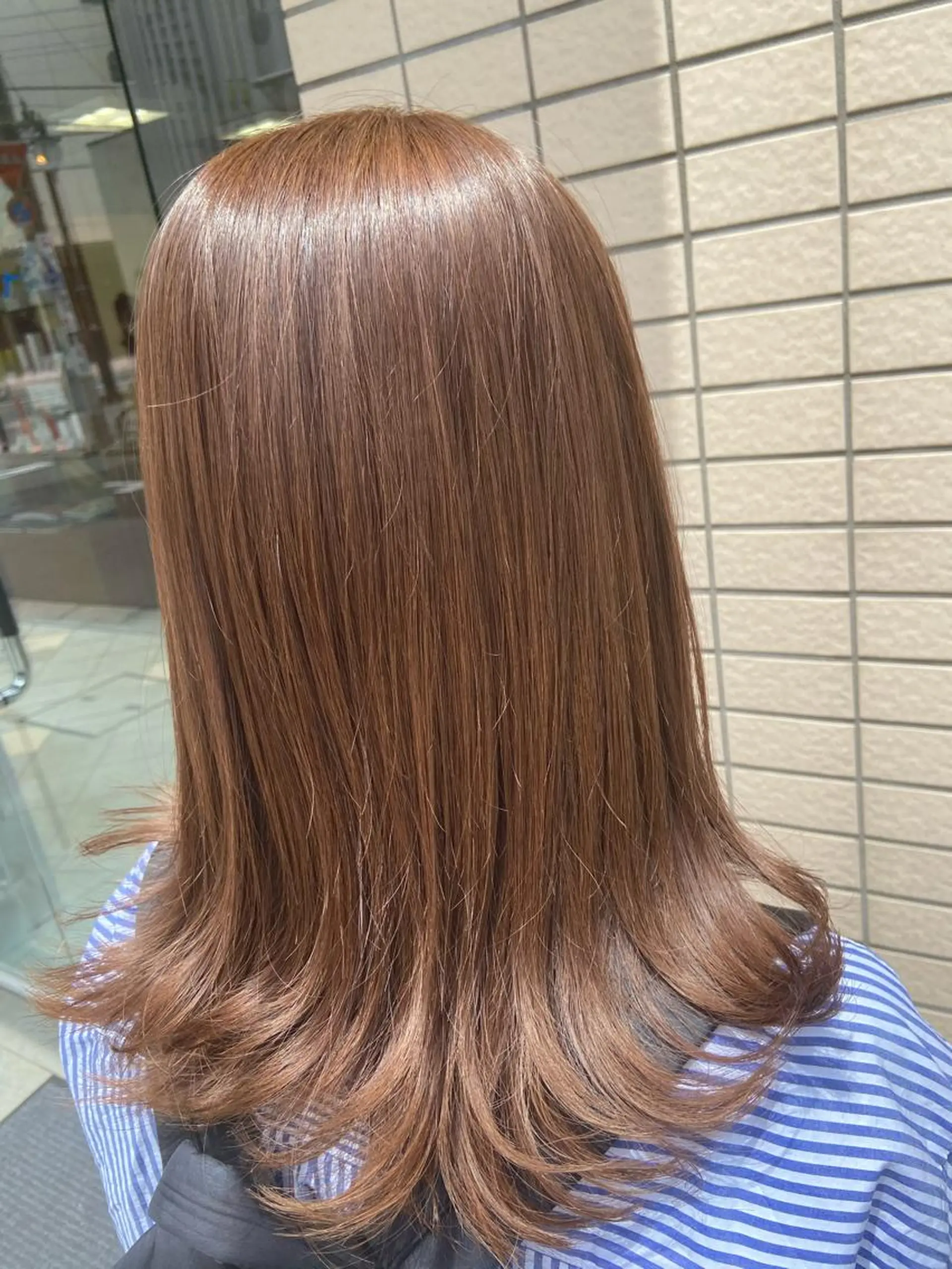 セミロング カラー 透明感カラー パープルカラー ヘアカラー トリートメント 菊地 美憂のヘアスタイル
