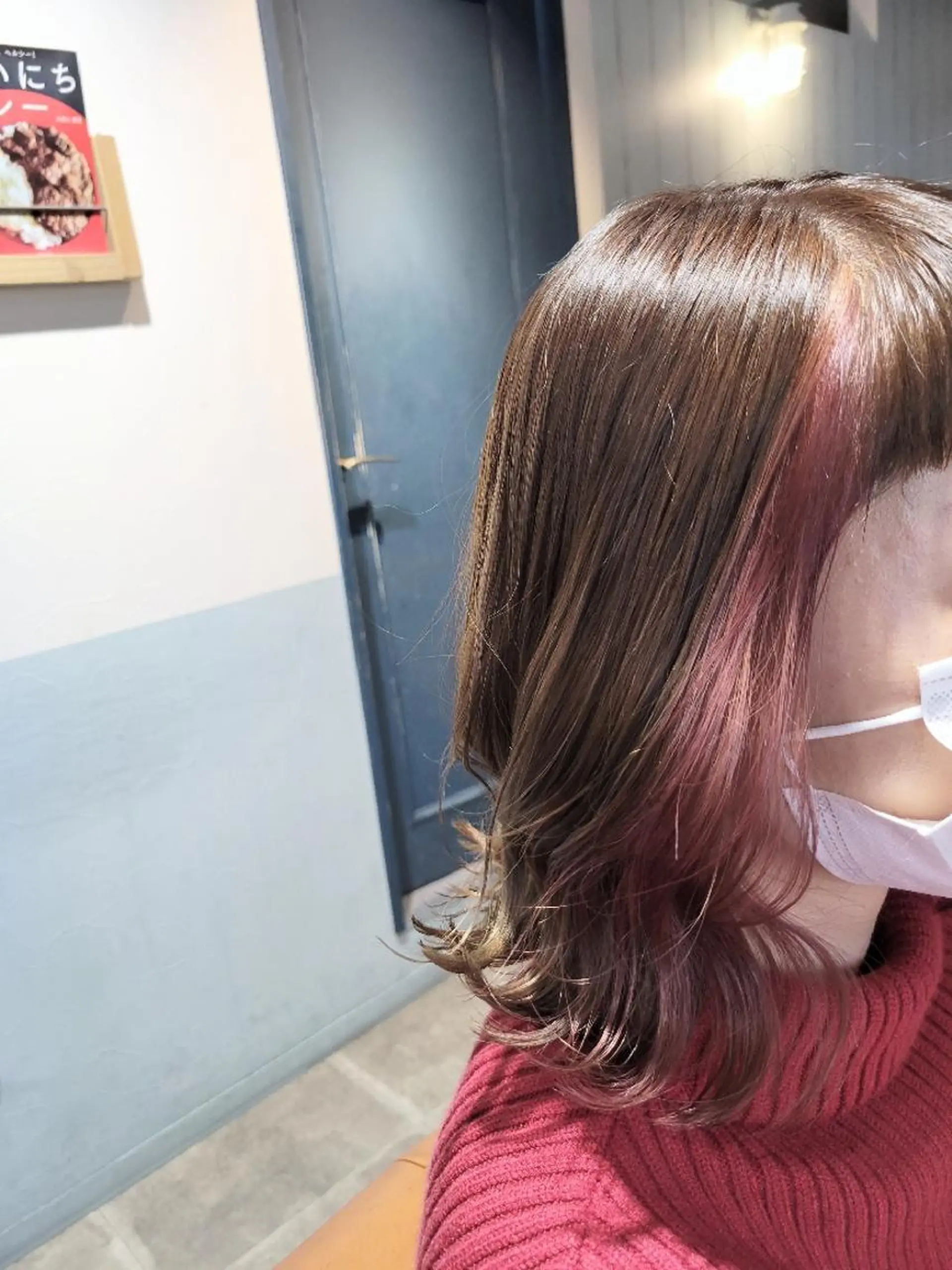 ミディアム カット ヘアカラー トリートメント alushe 岡 陽子のヘアスタイル