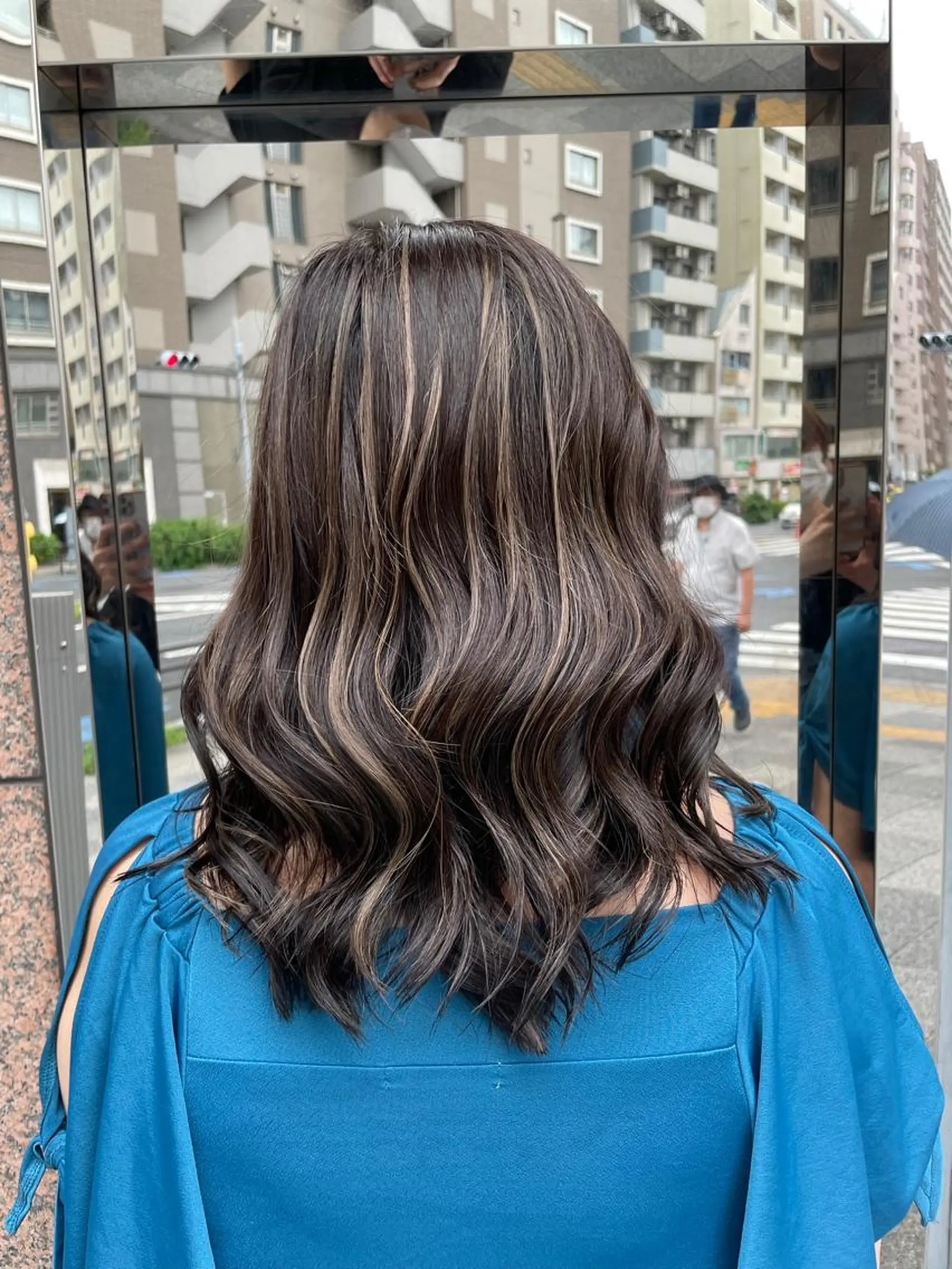 ミディアム カラー ヘアアレンジ ブリーチ ケアブリーチ ダブルカラー イヤリングカラー ハイライトカラー ヘアカラー 🇰🇷韓国ヘア🤍 副店長/栗田のヘアスタイル