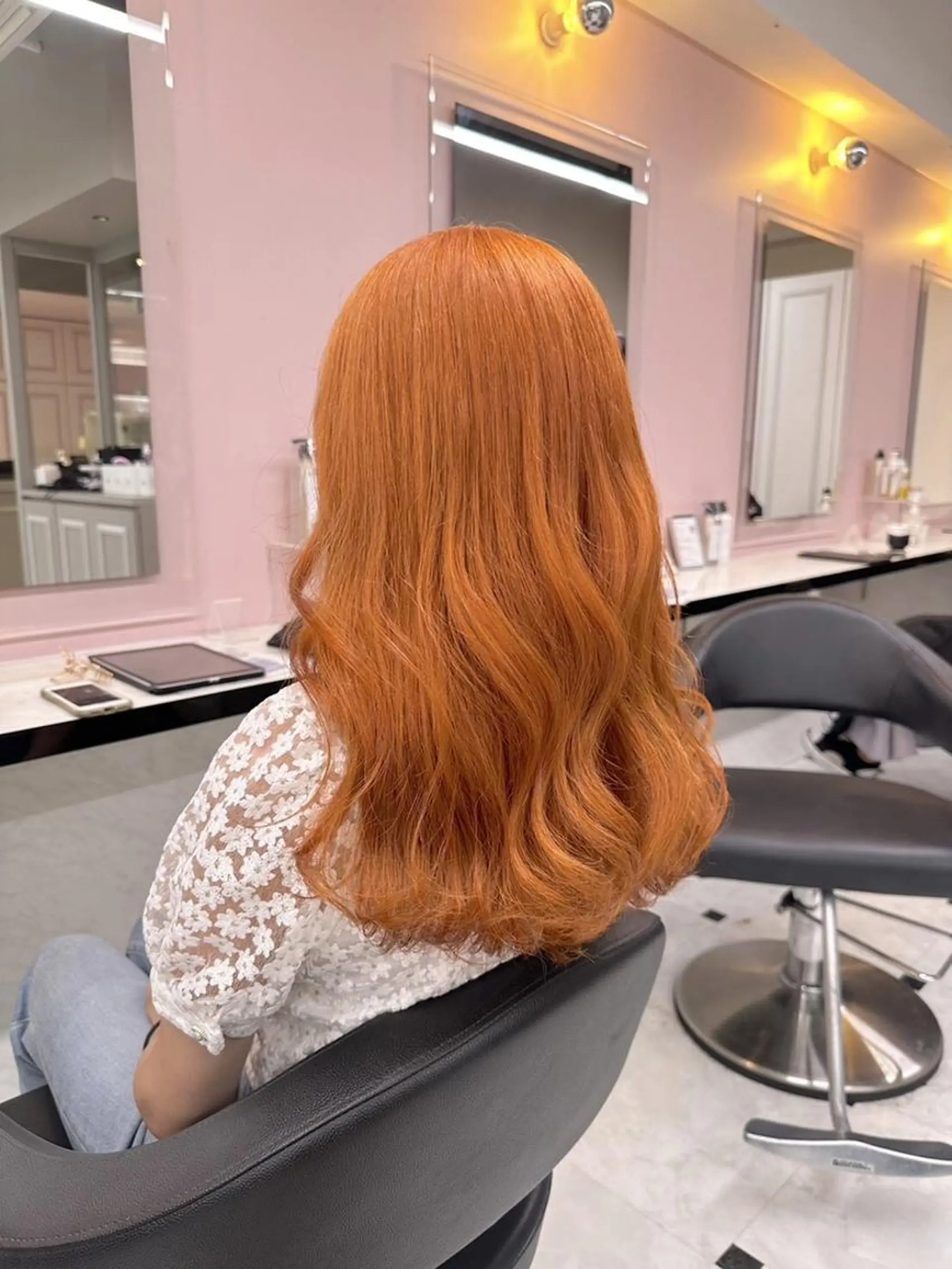 カラー 暖色カラー/オレンジ 🧡のんのヘアスタイル