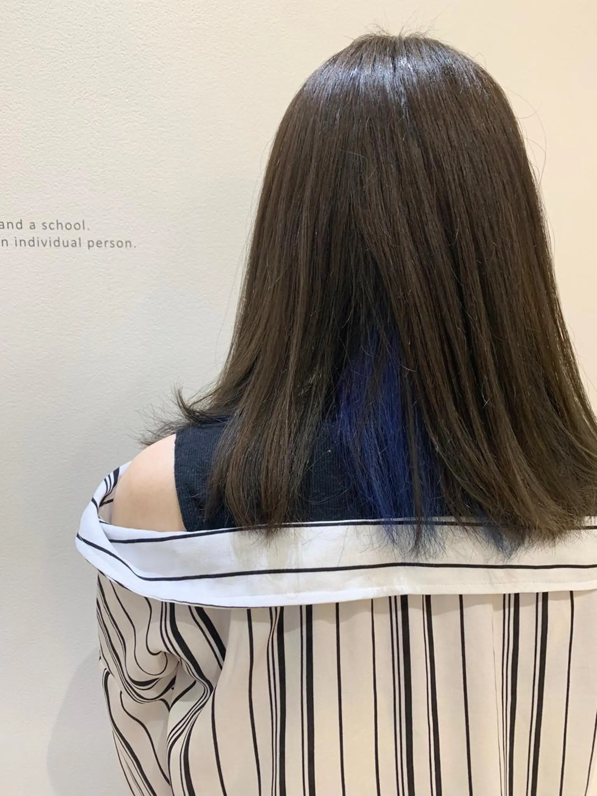 ロング カラー ブルーカラー ブルージュ カット ヘアカラー トリートメント Roid 代表✨HIROのヘアスタイル