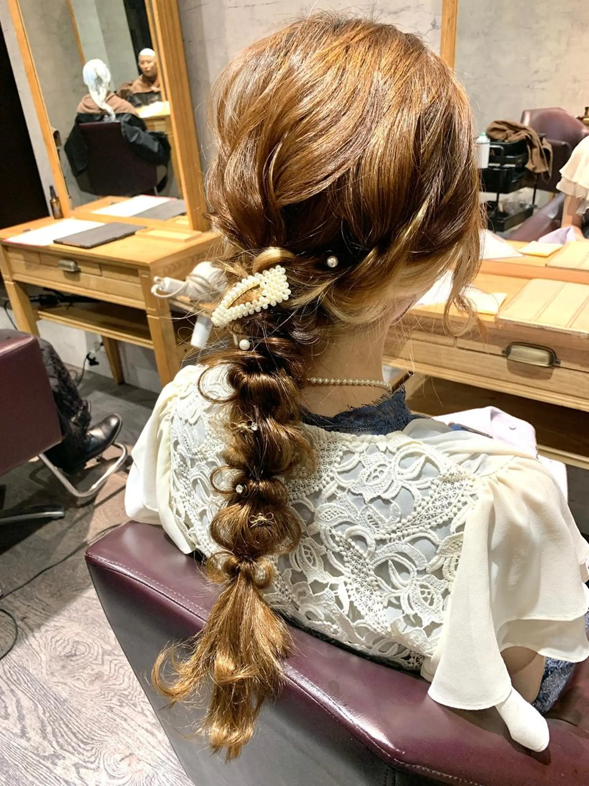 ロング ヘアセット 中川歩　髪質改善 ツヤカラー【横浜】のヘアスタイル