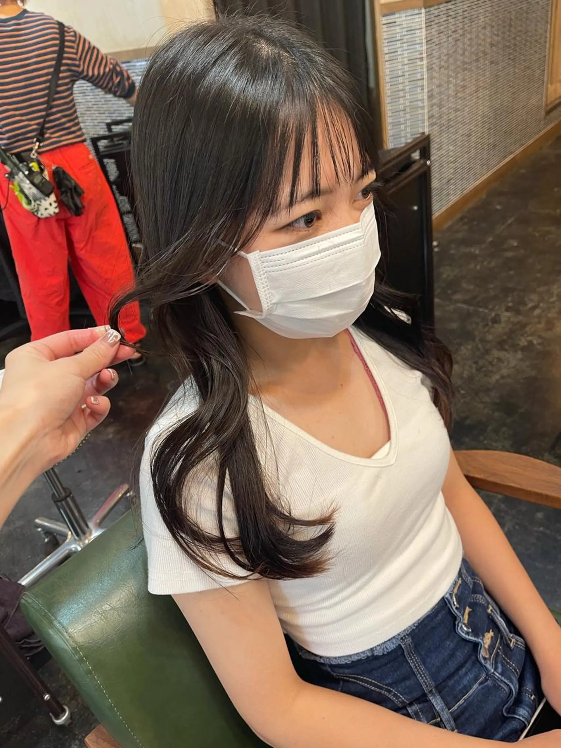 ロング カット ヘアカラー トリートメント 韓国 / 中国ヘア 🦋Noniのヘアスタイル