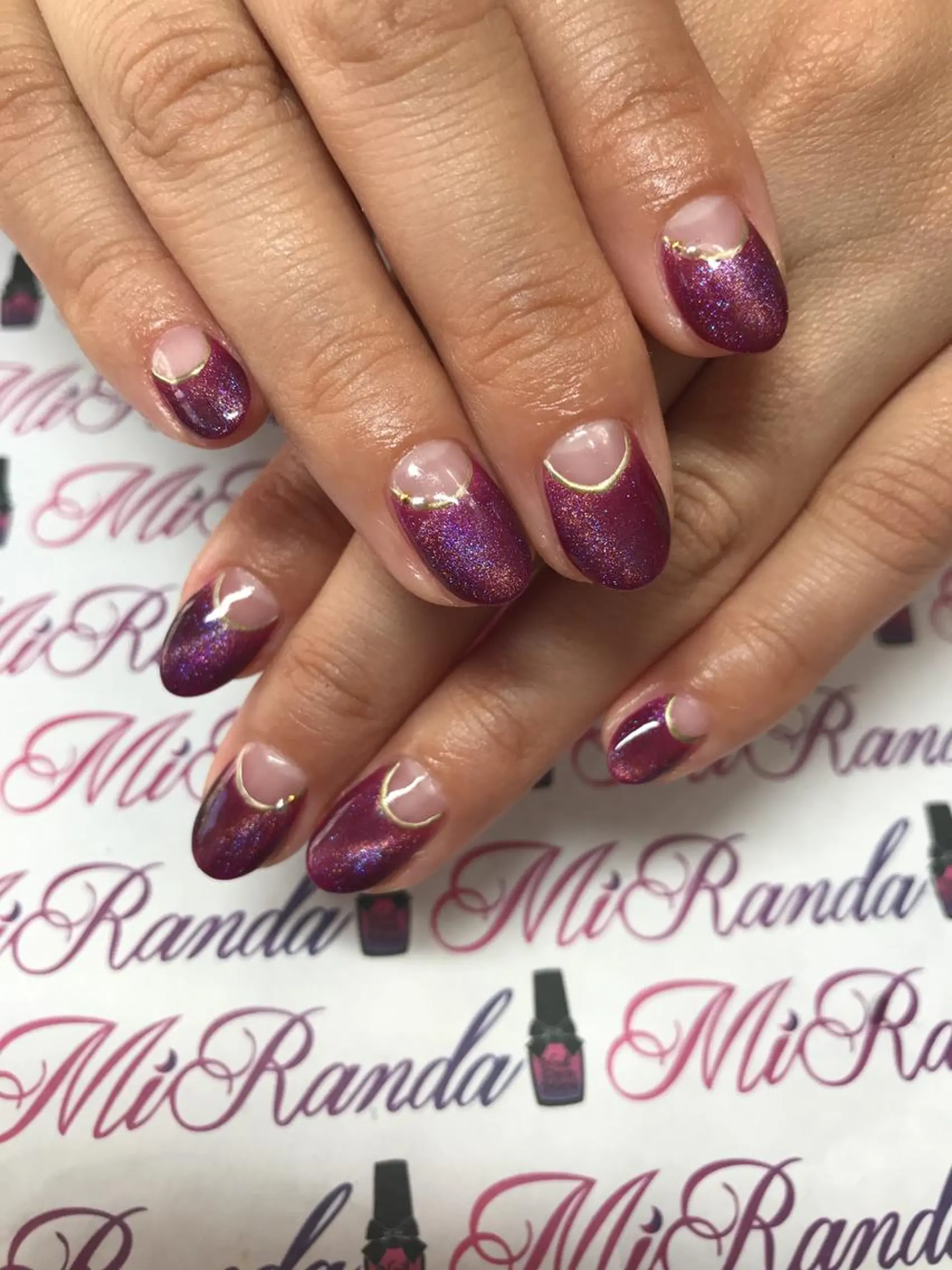 ネイル アートネイル マグネットネイル MiRanda Nail所属・MiRanda 保坂 舞のネイルデザイン