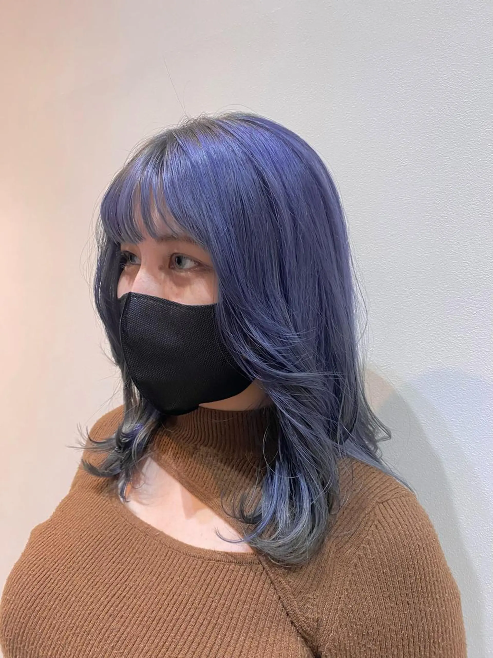 ミディアム カラー ミディアムパーマ バレイヤージュ ブリーチ ケアブリーチ デザインカラー カット ヘアカラー トリートメント ♡オシャ髪♡AI ✂️newi町田のヘアスタイル