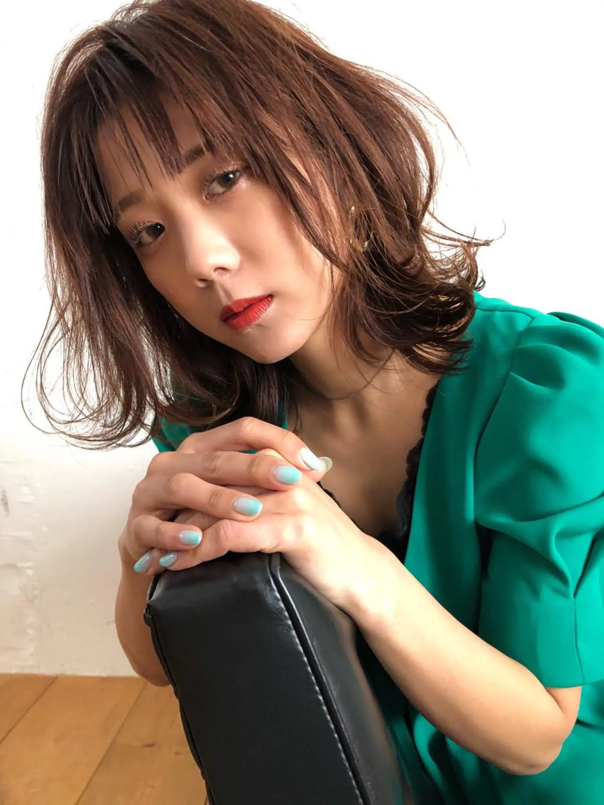 ミディアム 片山美穂 心斎橋・北堀江のヘアスタイル